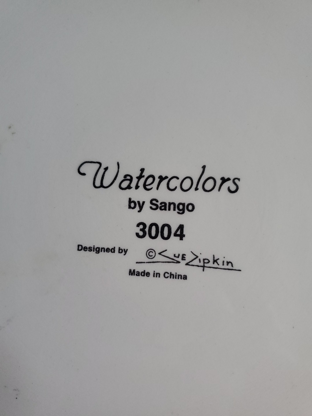 Sango Watercolors by Sue Zipkin 3004 Round Platter 12 3/4″