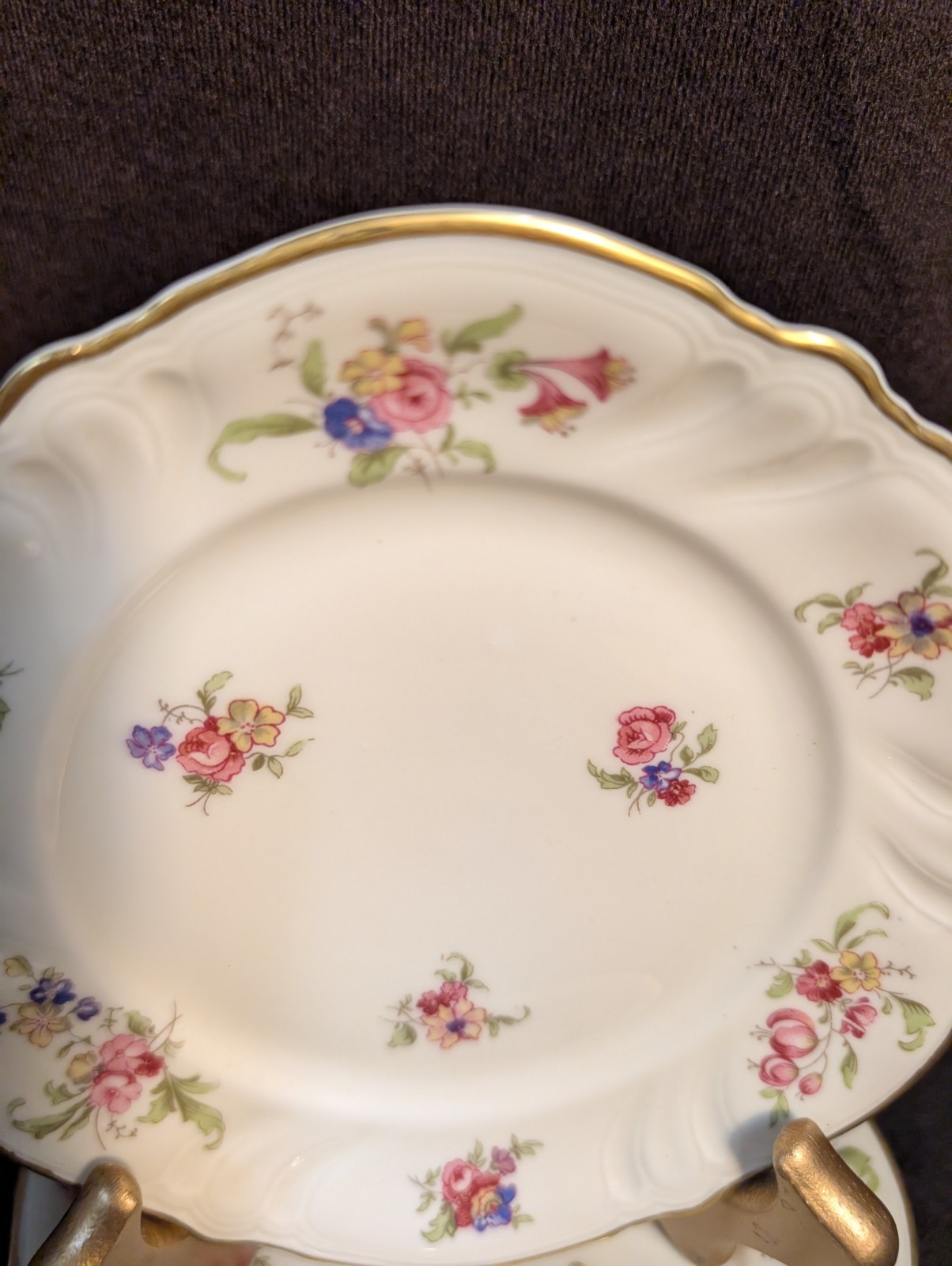 Rosenthal Lombul Gold – 2 Bread Plates 6″ – Excellent Condition
