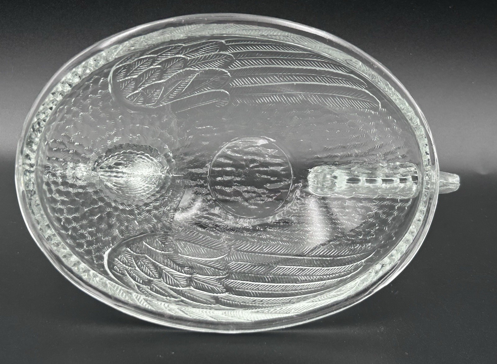 Vtg Indiana Glass Clear Hen On Nest Candy Dish EAPC Mid Century 1950-1959