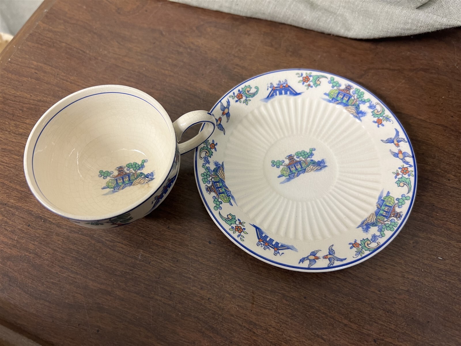 Vintage Sebring SEB49 Ivory Porcelain Demitasse Cup and Saucer