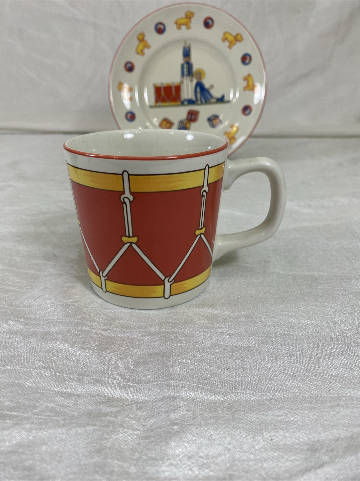 Vintage Tiffany Toys 2-Piece China Child’s Infant’s Dish Set 1992 Plate & Mug