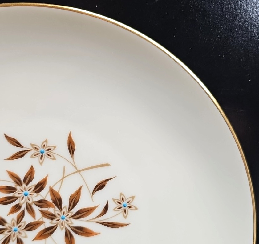 8 Lenox Starlight Salad Plate Set Vintage Flower Elegant Dining Dishes Retro Lot