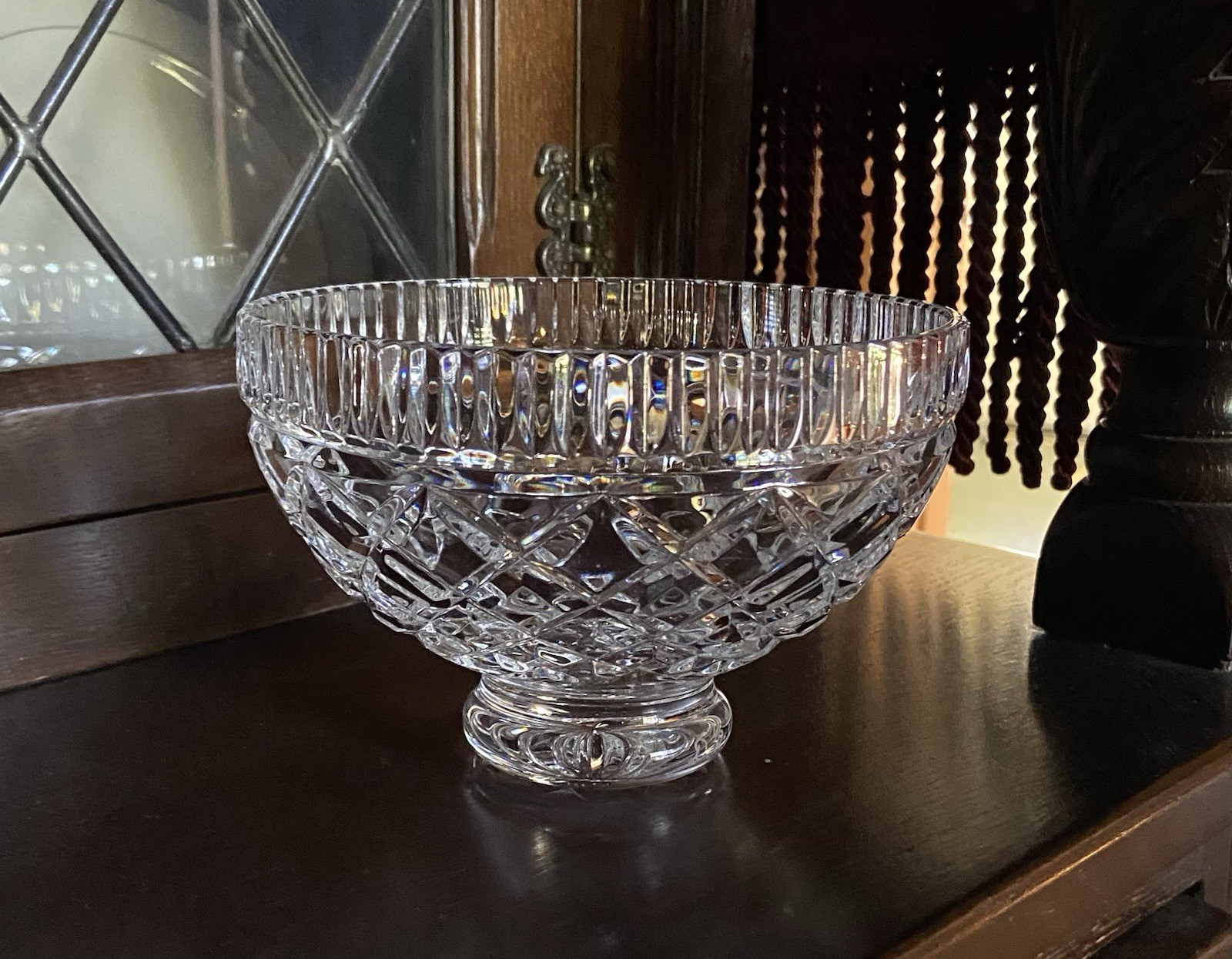 Vintage Waterford Crystal Bowl 6″ Signed By Master Cutter Philip Sheridan 1997