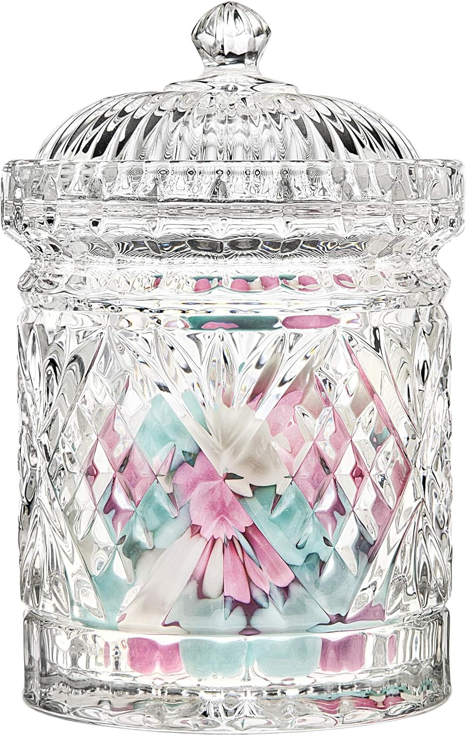 Godinger Dublin Biscuit Barrel Storage Canister Jar Custom, Clear