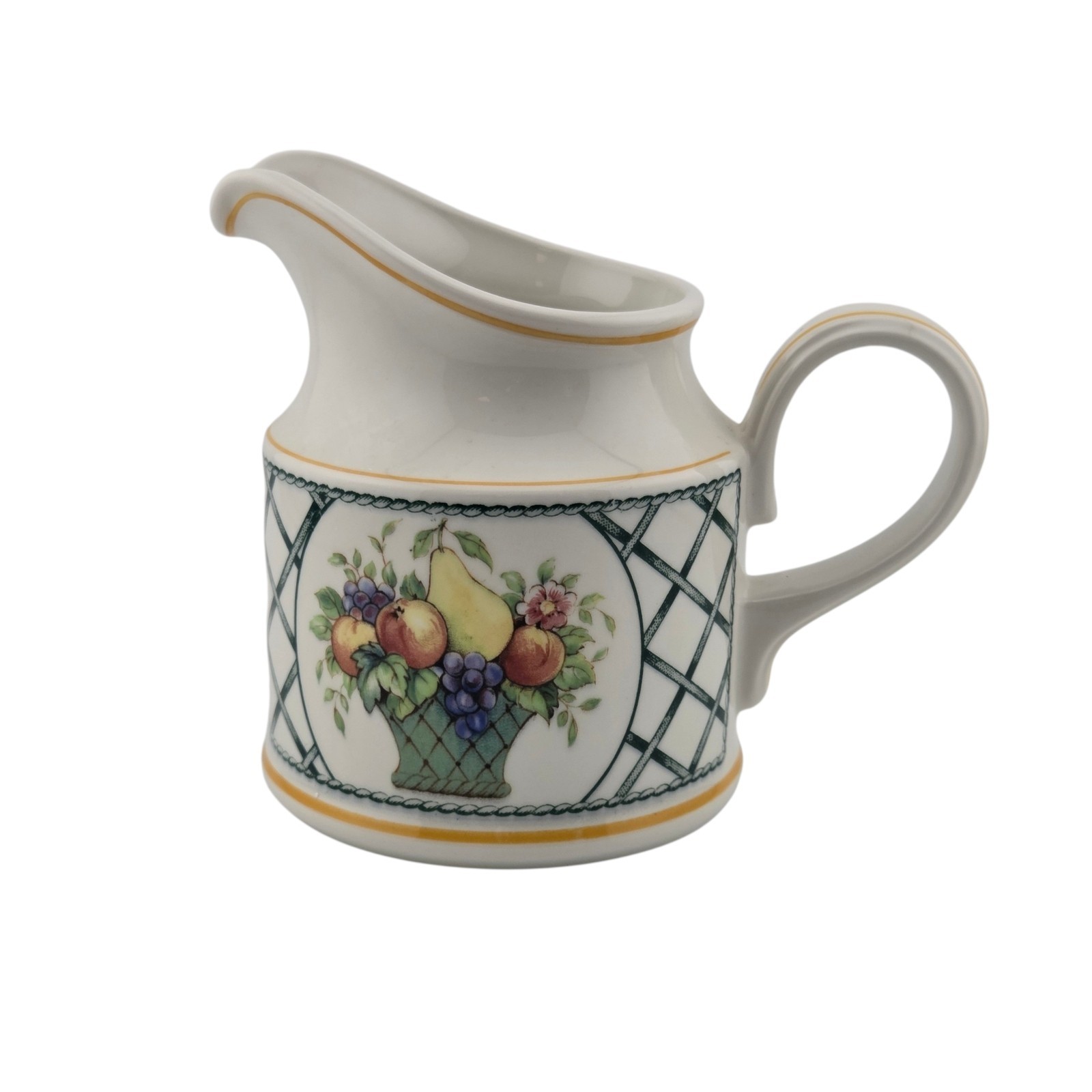 Villeroy & Boch Basket Creamer & Sugar Bowl w/ Lid Set Made in West Germany