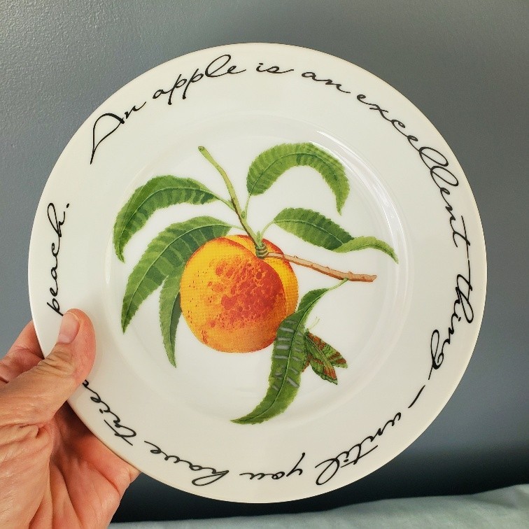 Williams-Sonoma Orchard Suite PEACH Japan 7 7/8″ Accent Salad Plate