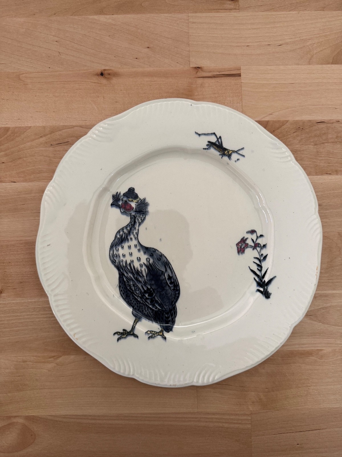 Service Rousseau plate by Bracquemond, B&Cie backmark c. 1875