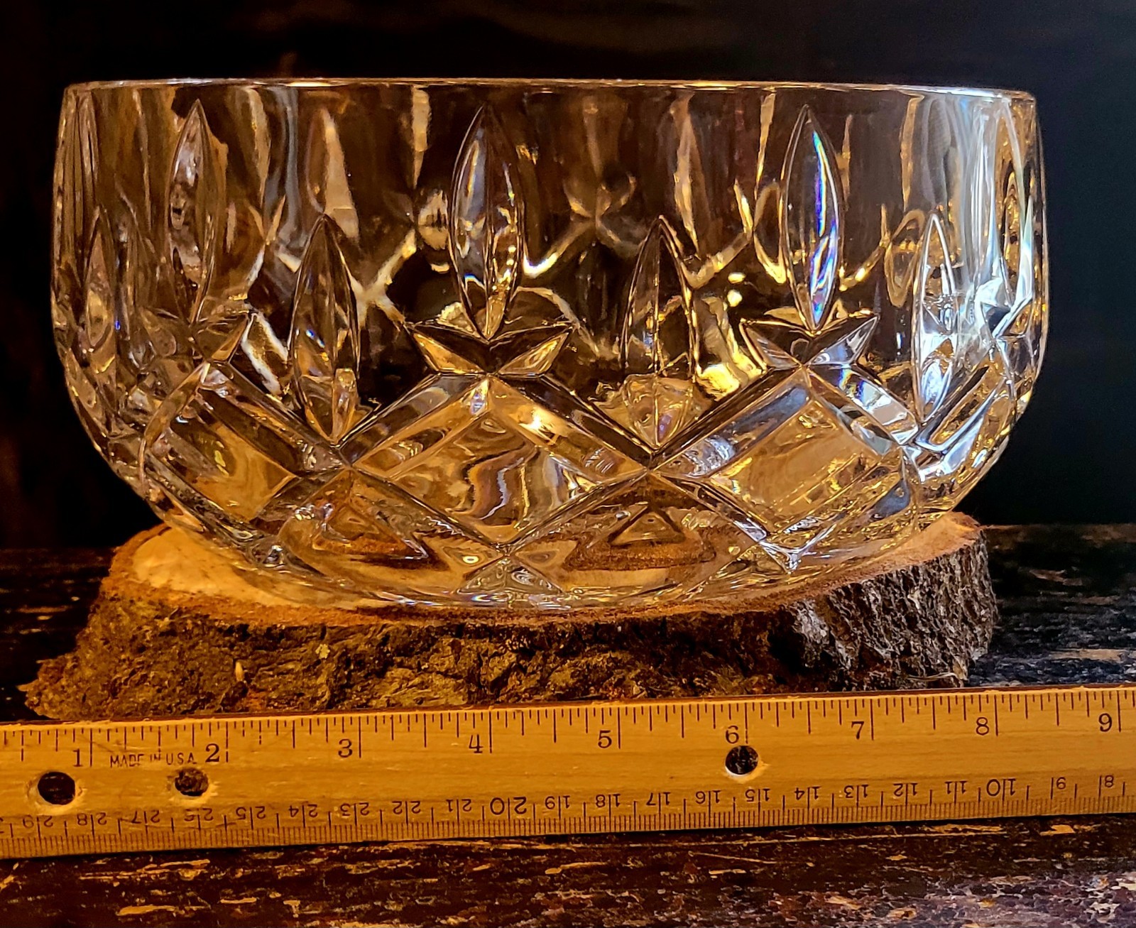 Gorham 1831 Lady Anne 9 in Salad Bowl Lead Crystal Made in Germany EUC
