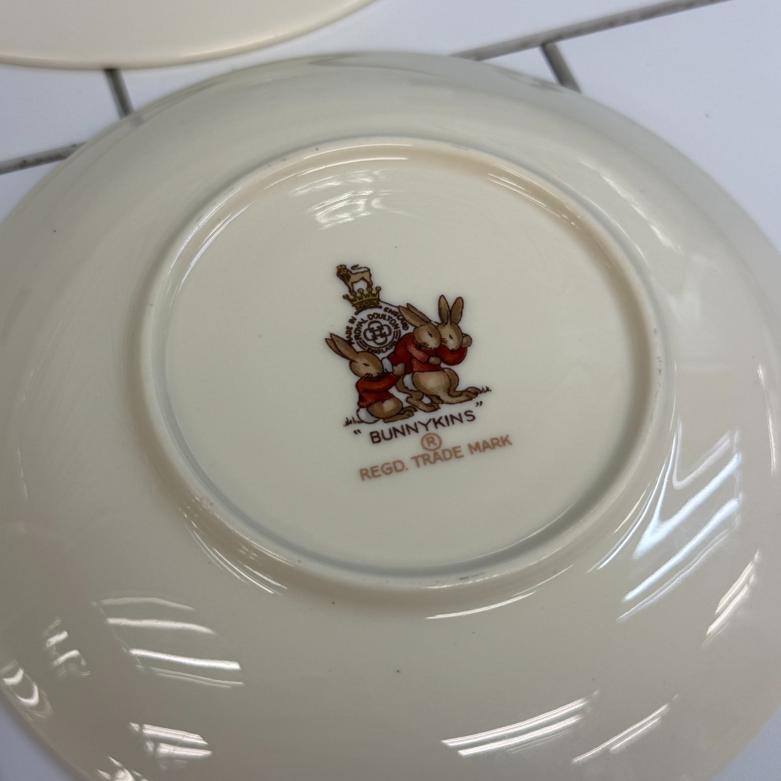Royal Doulton Bunnykins Plates & Bowls Set of 7 Bone China 1960s