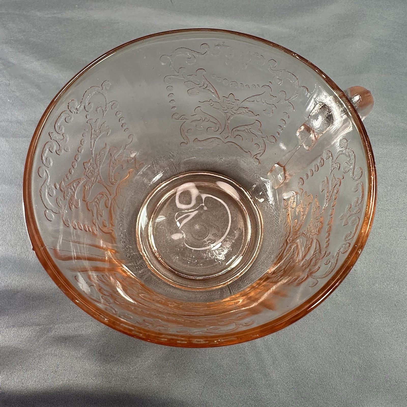 Vtg Macbeth Evans American Sweetheart Pink Depression Glass 2pc Cup Saucer Set