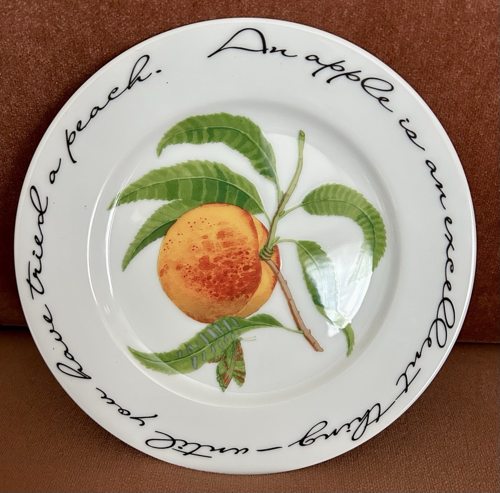 (4) WILLIAMS SONOMA Orchard Suite Ceramic Salad Bread Dessert Plates 7-3/4”