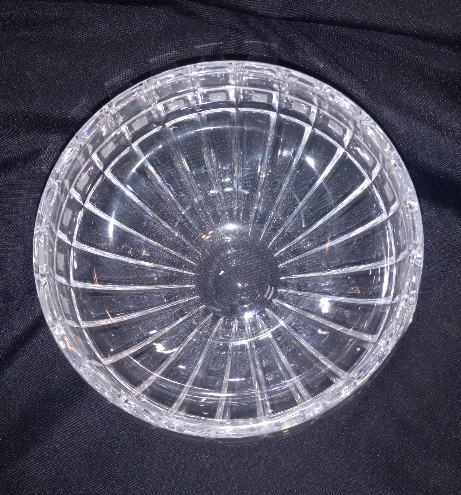 Waterford Quadrata Round Bowl Marquis Collection Vintage Crystal