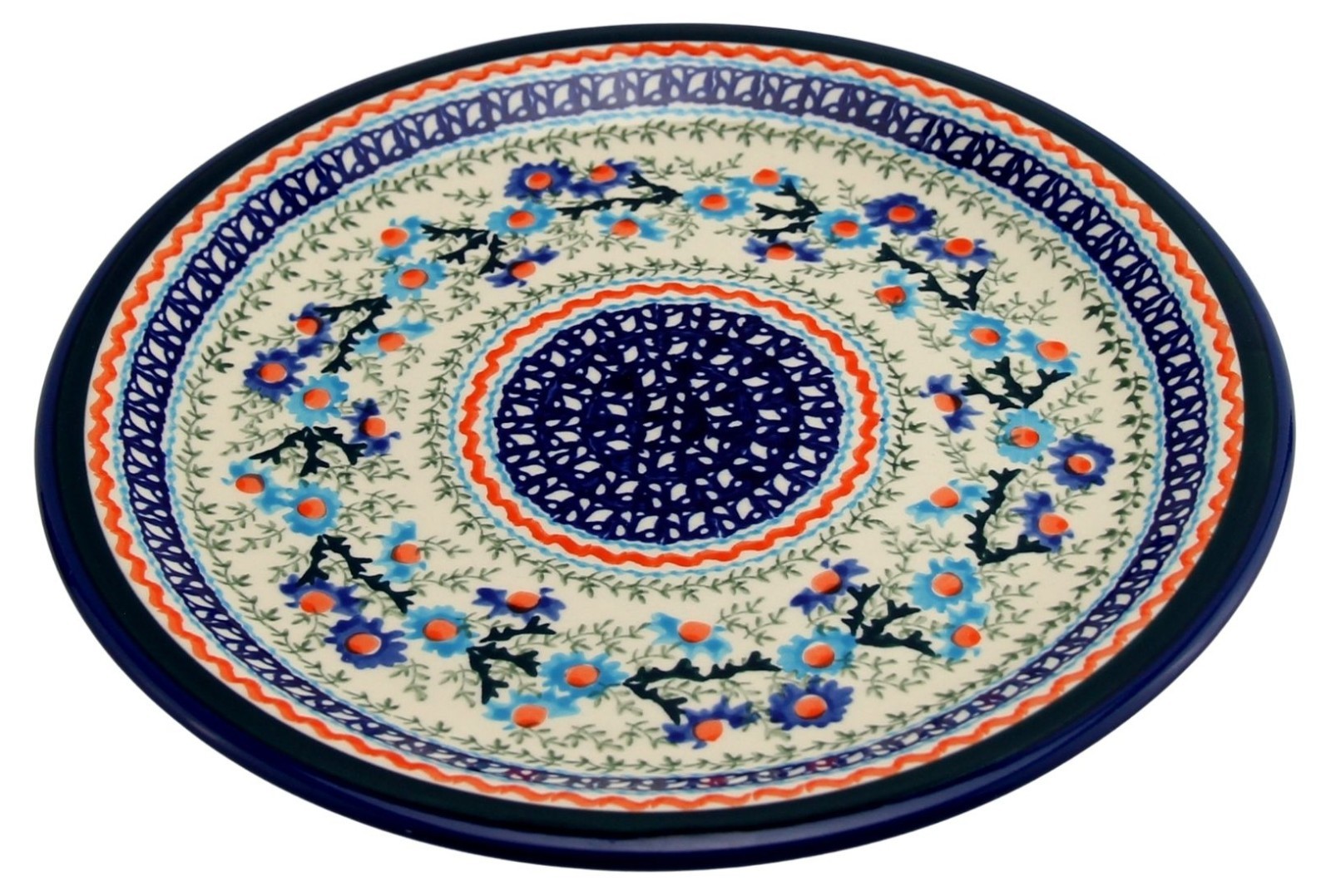 Polish Pottery Dinner Plate 10.75″ Zaklady Boleslawiec