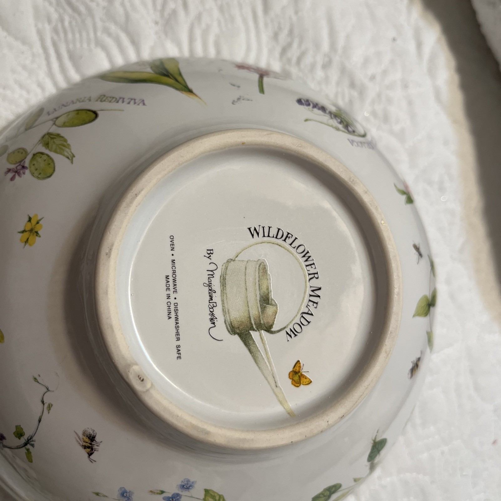 Vintage Marjolein Bastin Wildflower Meadow Serving Mixing Bowl 7 3/4 inches