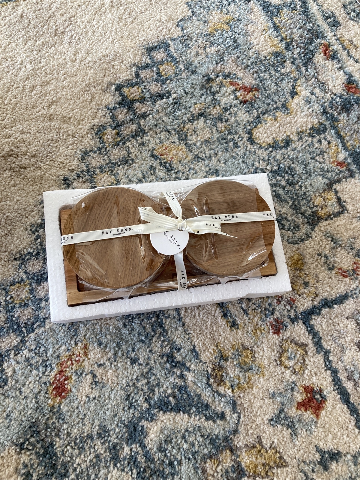 Rae Dunn 2 Sided Wood Lid Pinch Bowls