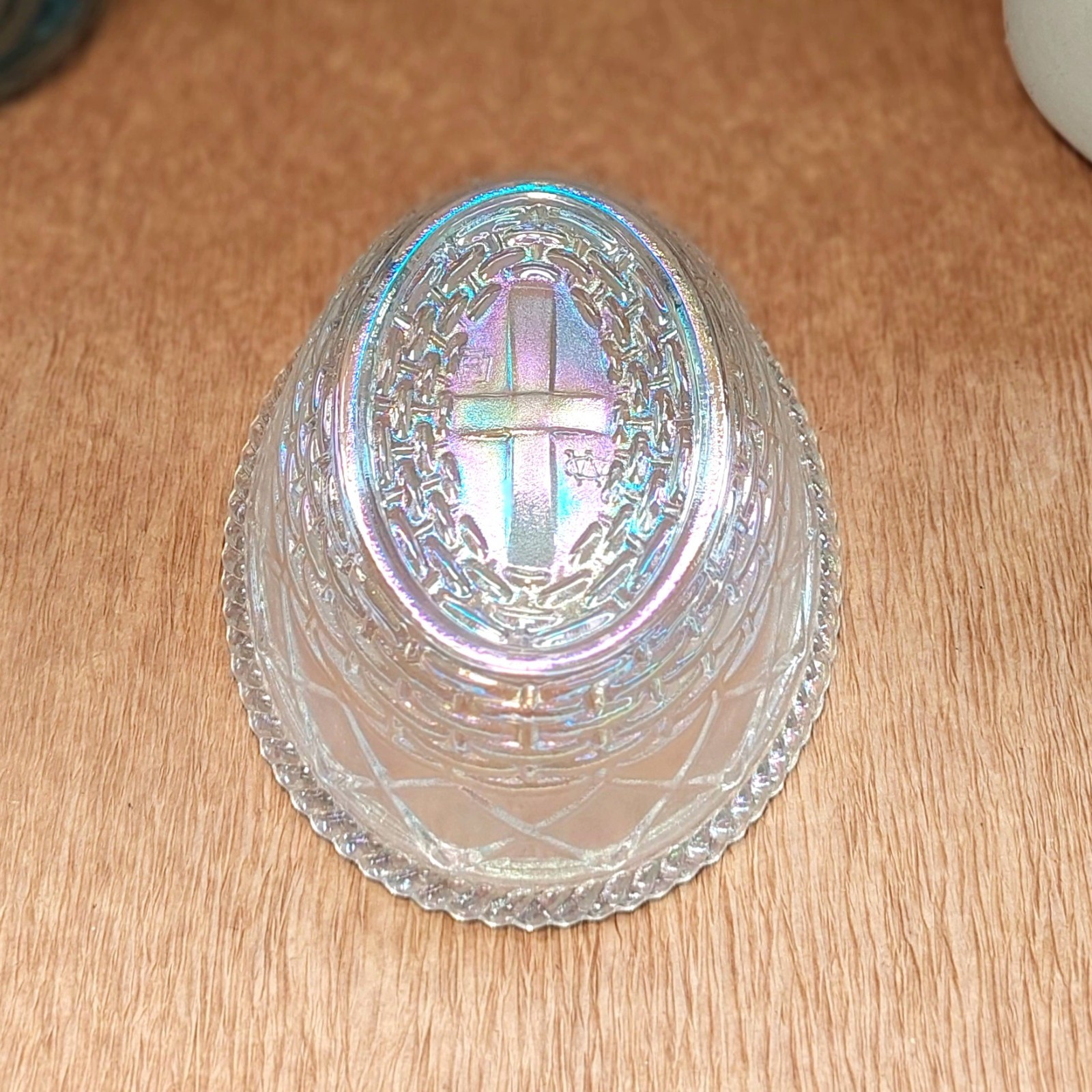 Carnival Glass Hen on Nest Chicken Candy Dish, Depression Style, Vintage Decor