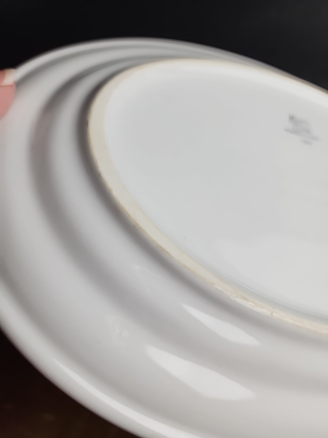 Vintage Mayer China Oval Platter Ivory White Restaurant Ware 10 X 7 in