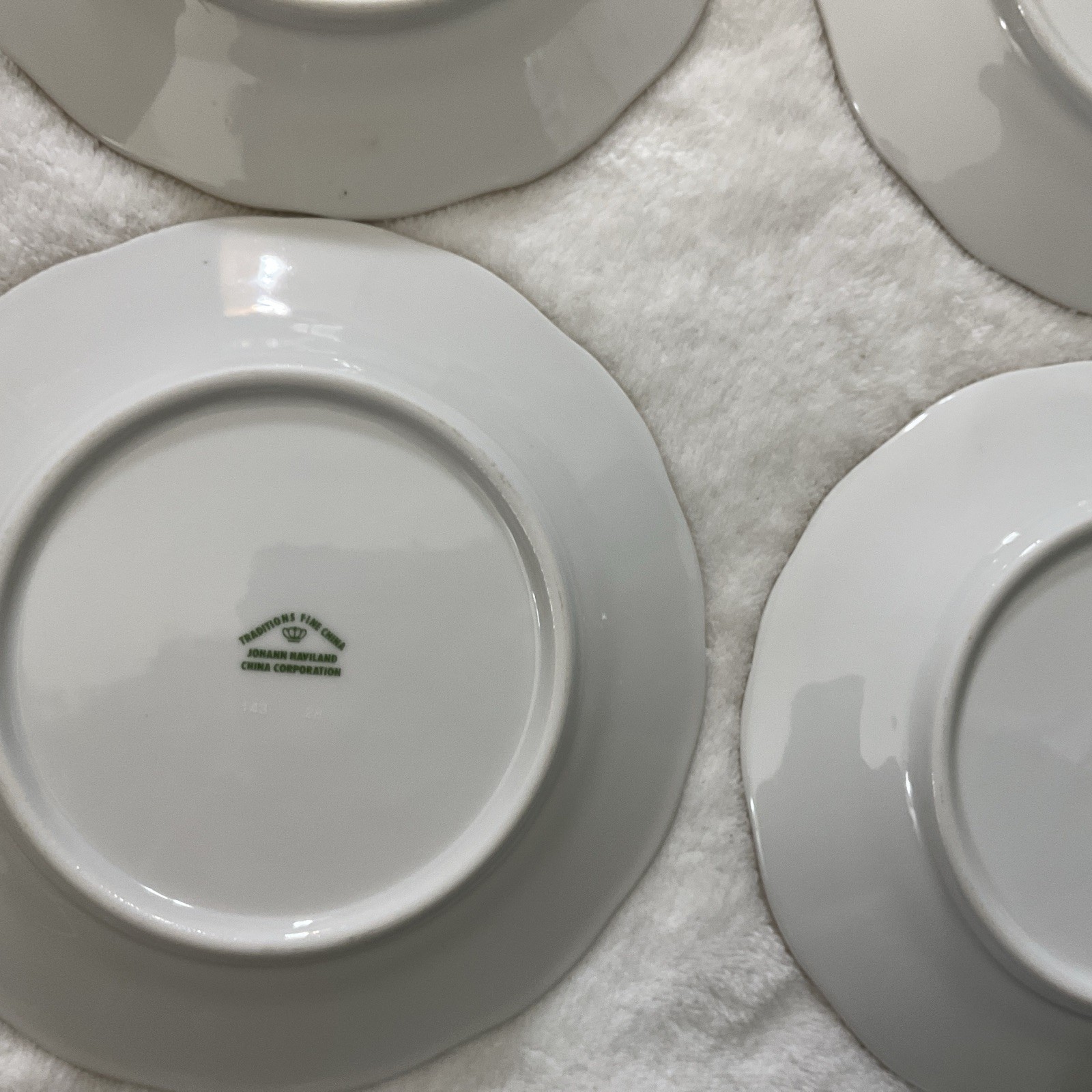 Johann Haviland Traditions Fine China Moss Rose Bread/ Dessert Plate 6.25 In VTG