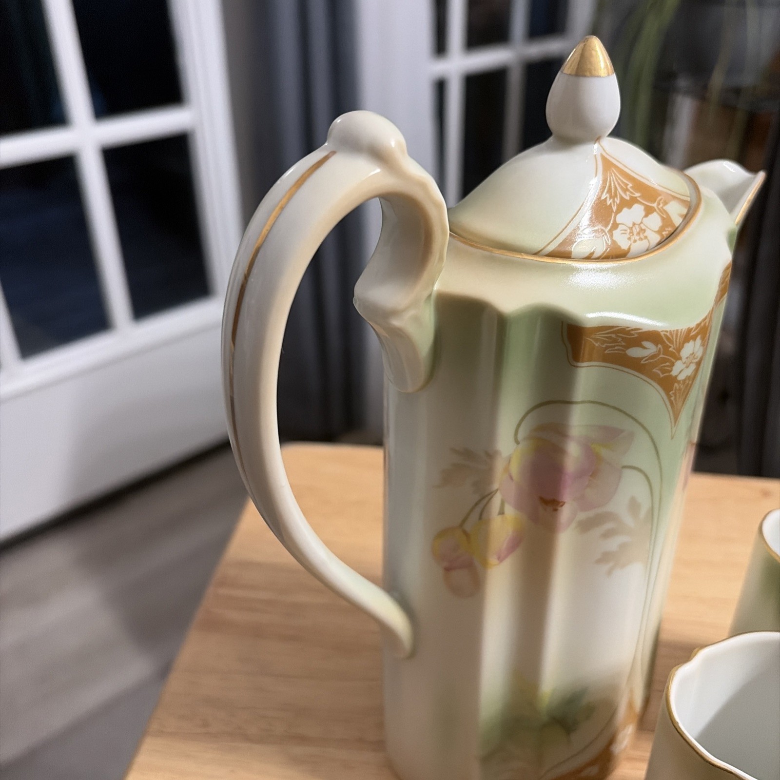 RS Prussia Chocolate Pot With 3 Cups Excellent