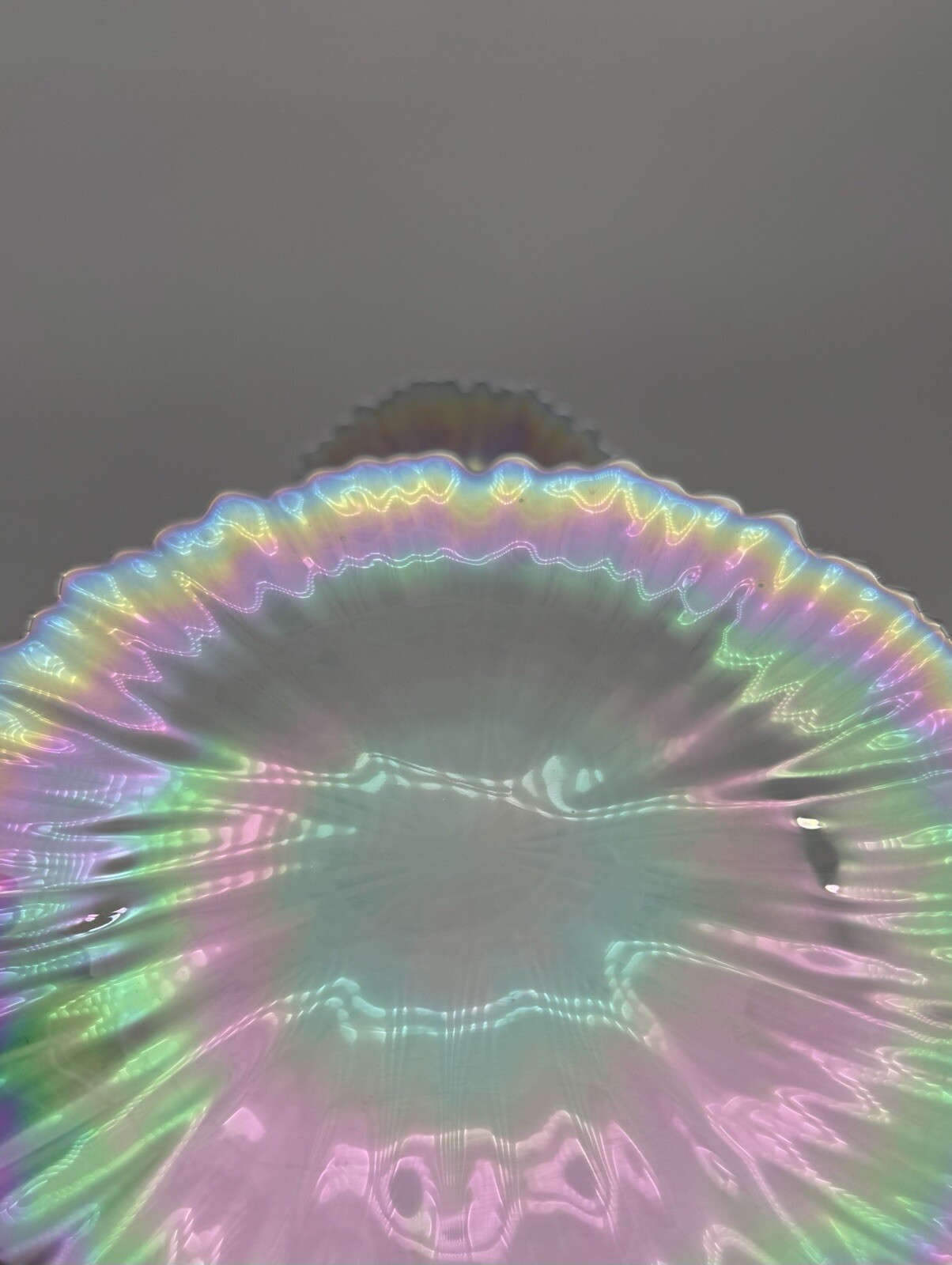 Gorgeous Multicolor Alabaster Swirl Opal Iridescent 8” Salad Plate Set (13)