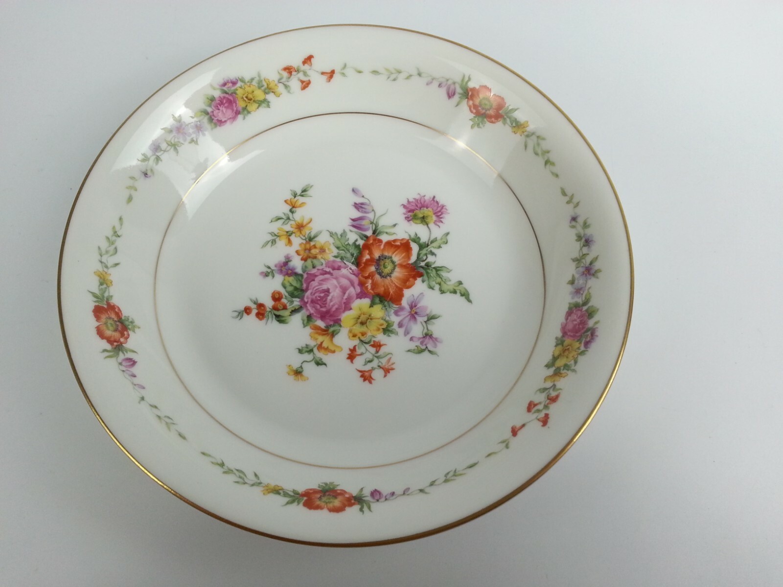 11 Nardon LaFarge Limoges Gimbel Brothers France Flowers Soup Salad Bowls