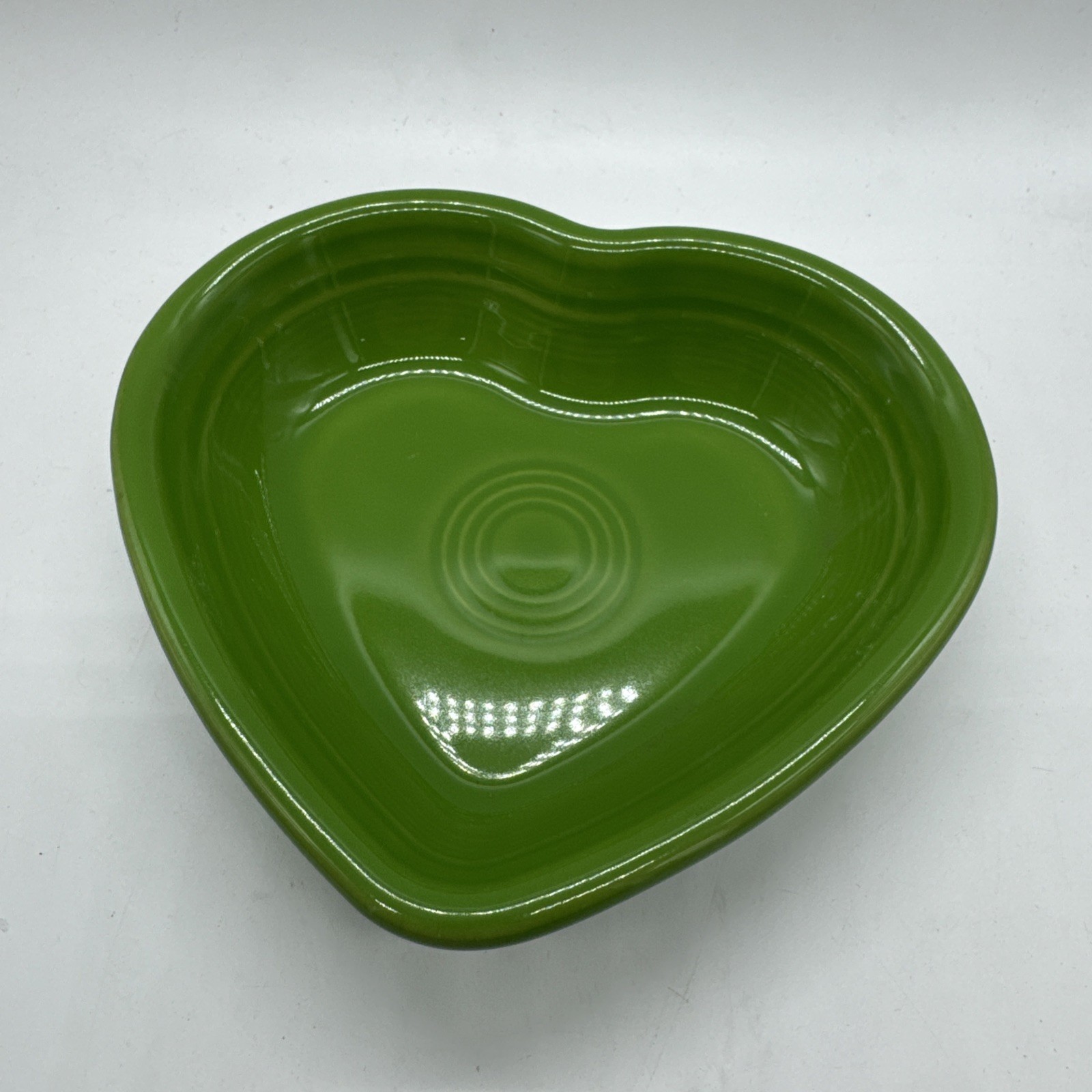 Fiestaware Heart Shaped Bowl Homer Laughlin Fiesta Shamrock Green