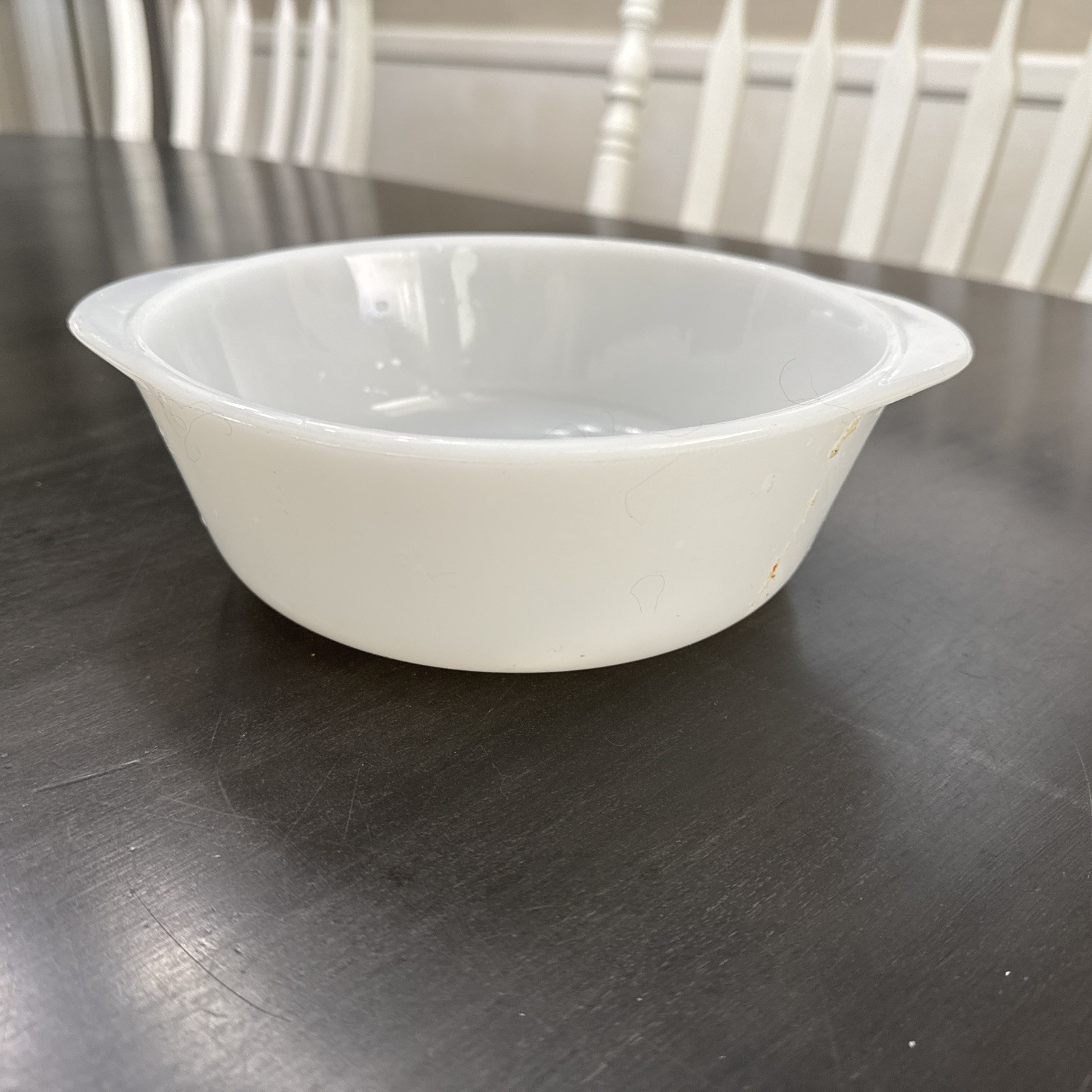 Vintage Glassbake Casserole Dish 1 1/2 Quart J2600 Green Daisy