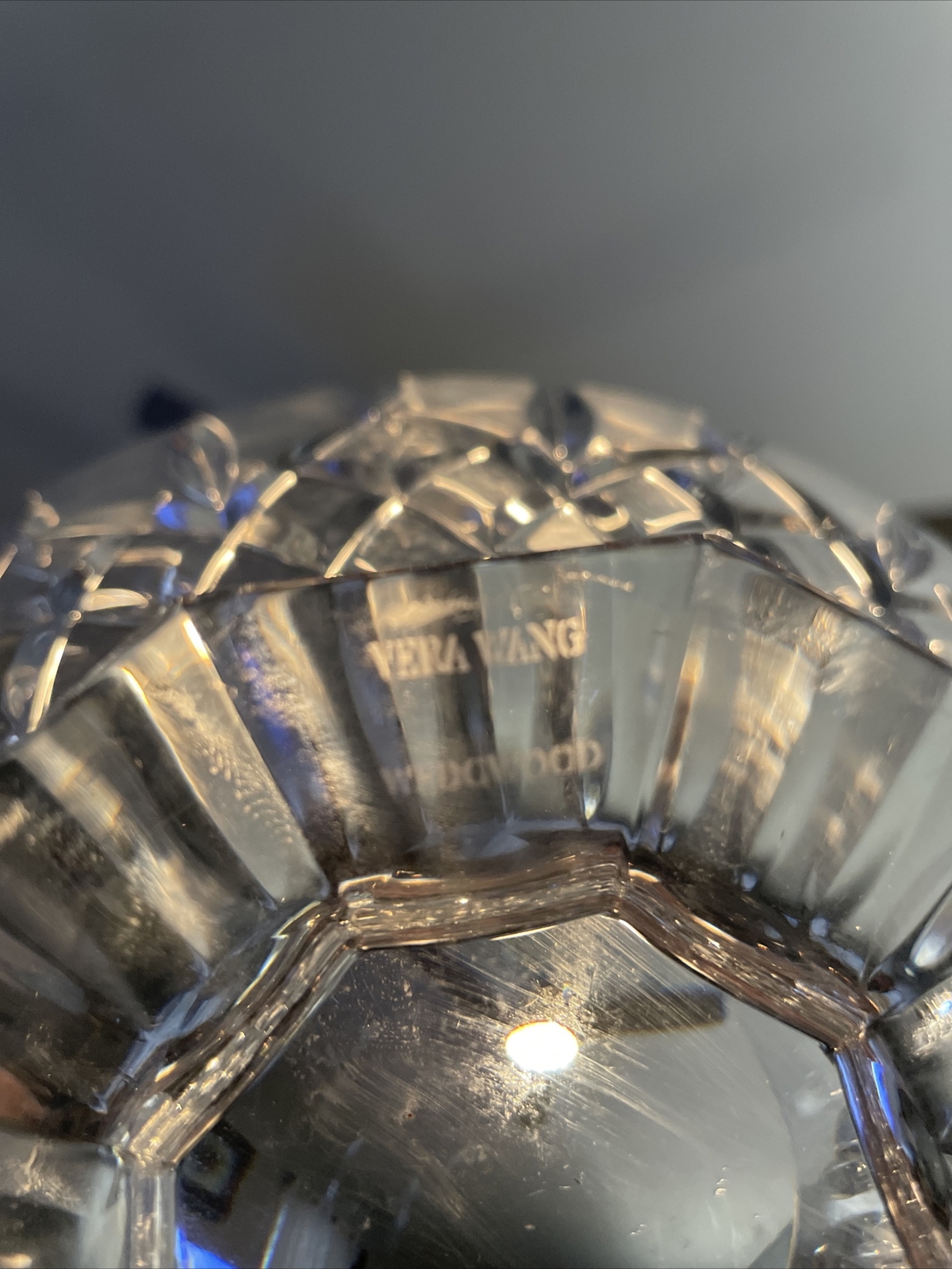 Vera Wang Wedgwood Fidelity-10″ Footed Crystal Bowl Lead Crystal – Germany