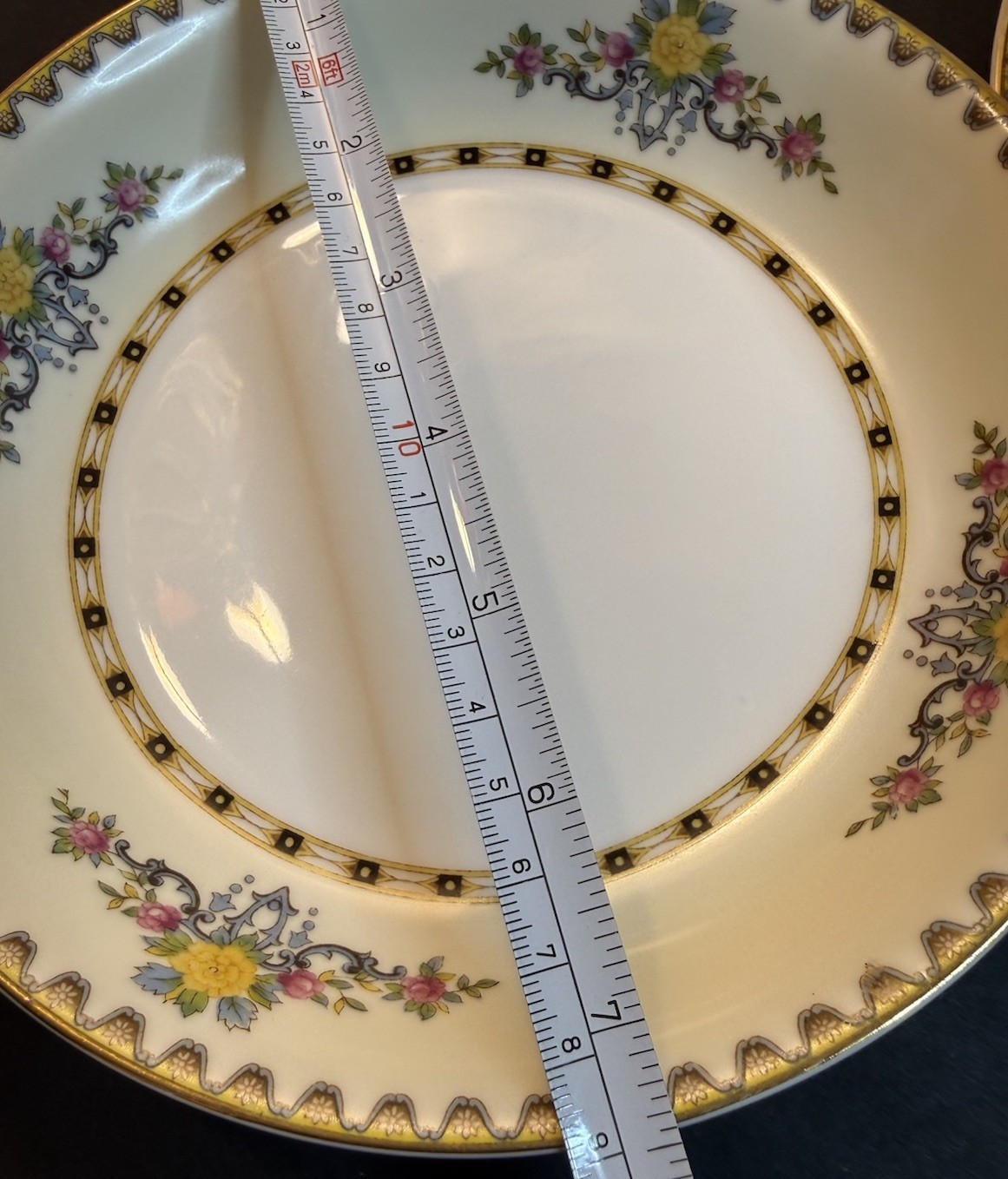 Vintage Japan Floral Gold Trim Soup Bowls Set of Four 7.5” Porcelain Replacement