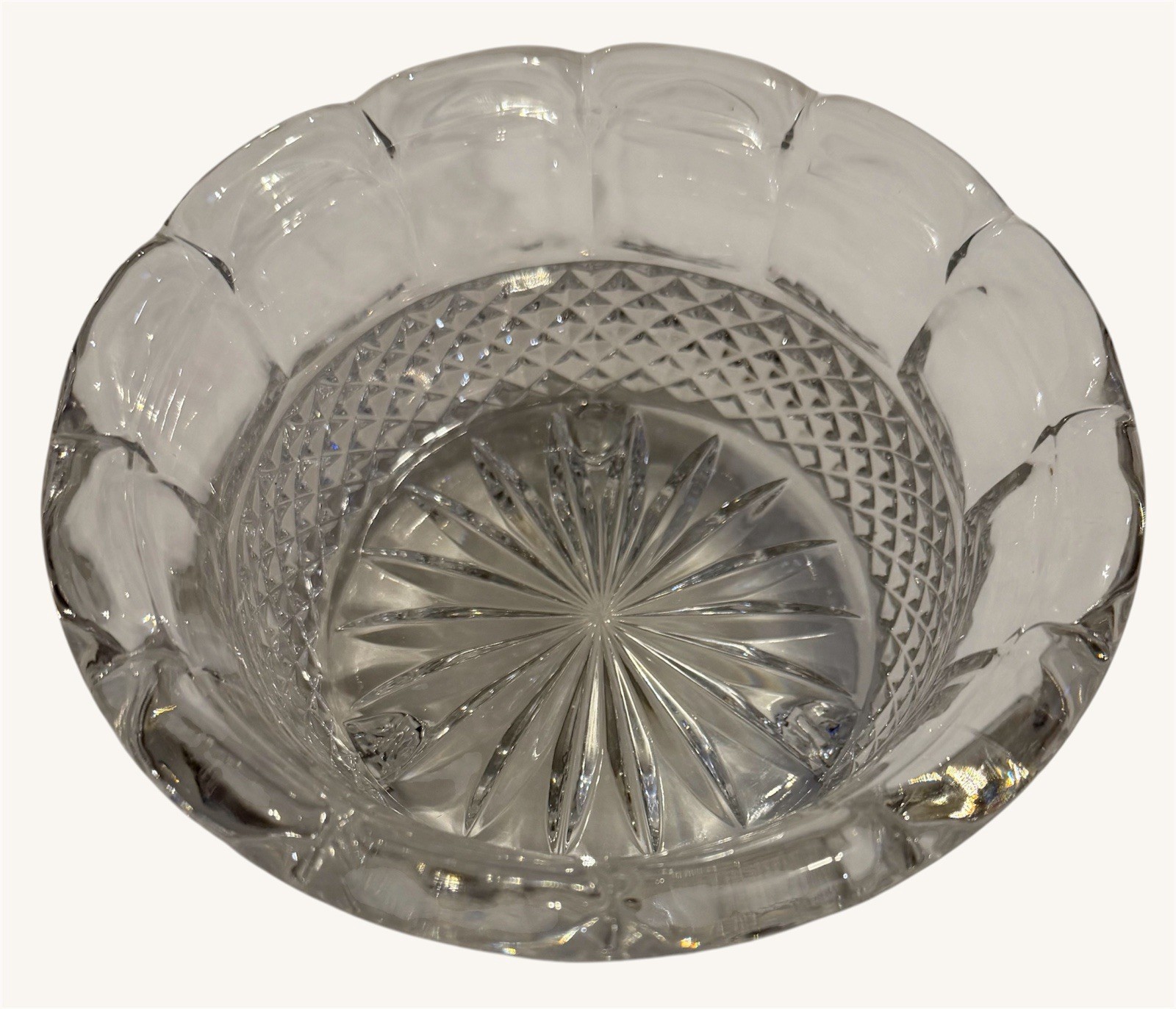 Vintage Anchor Hocking Wexford Clear Glass Footed Bowl 7″