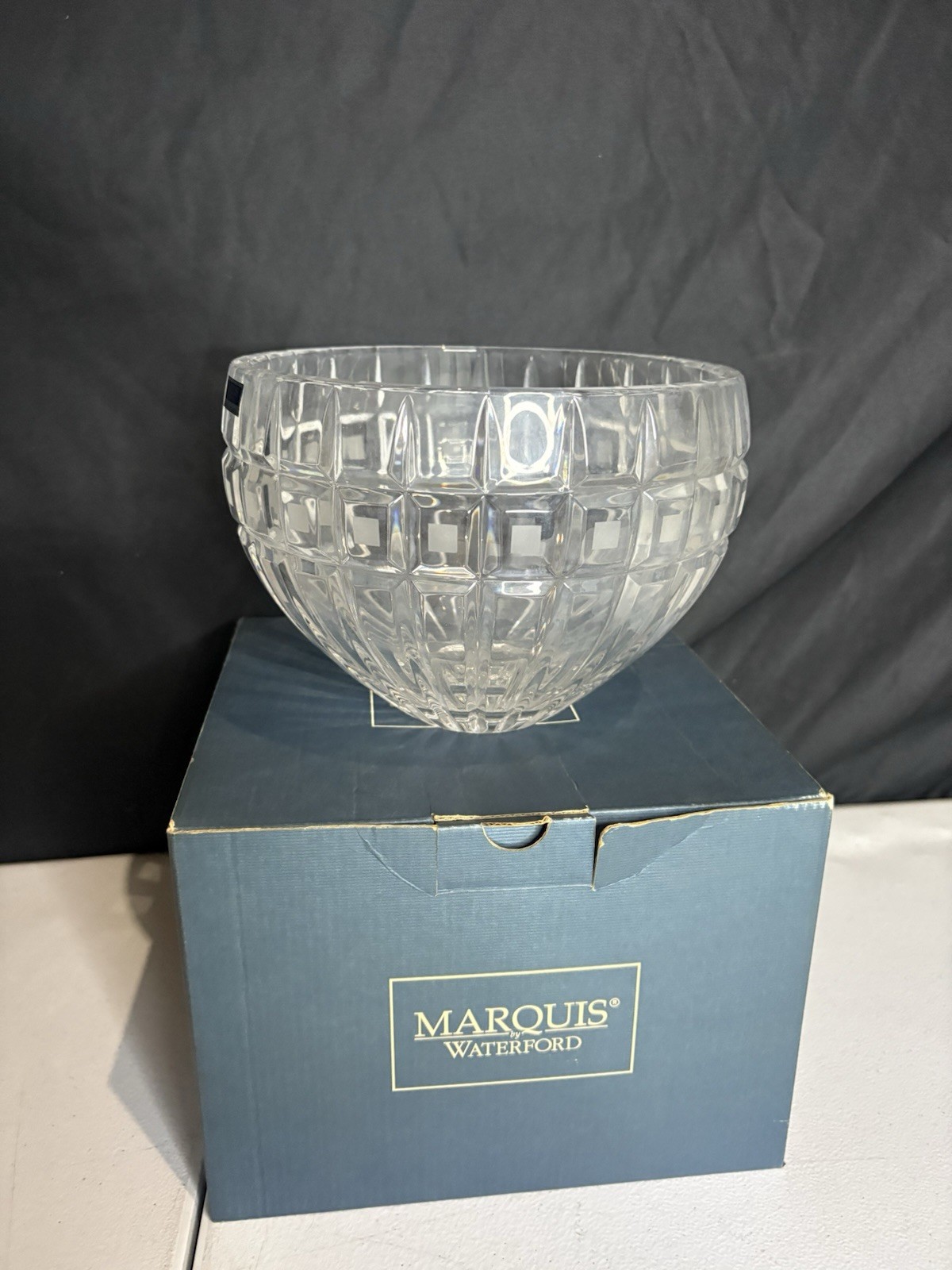 Marquis By Waterford Crystal Quadrata Bowl 8” Diameter
