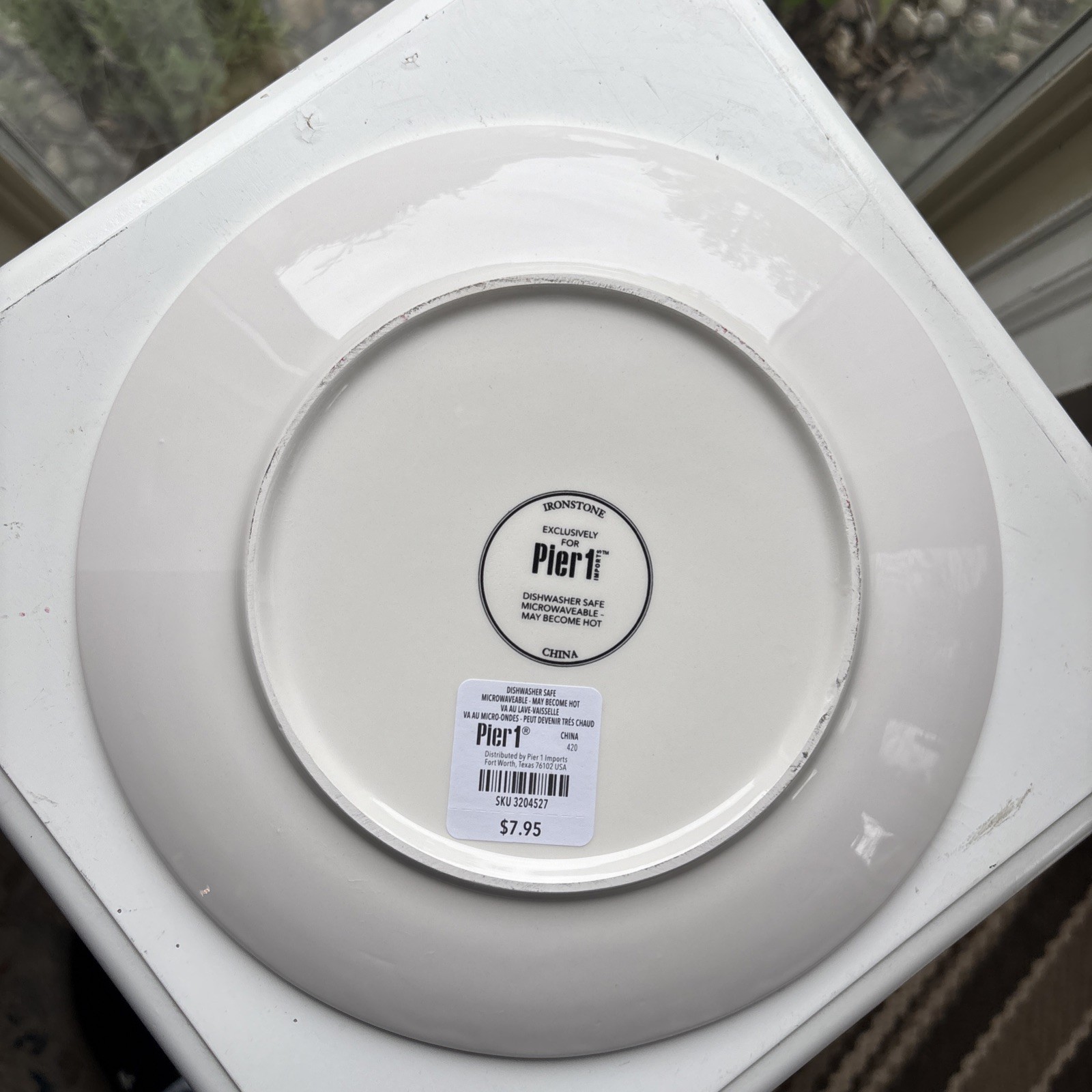 Pier 1 Imports Ironstone Set of 10 Plates 8 3/4” Fox Dishwasher/micro Safe NEW