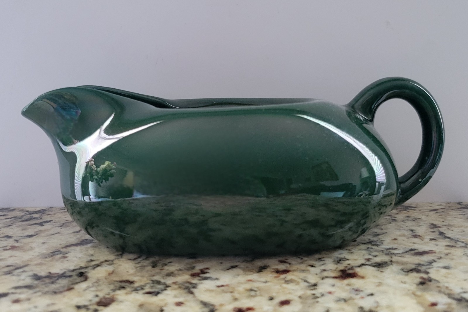 Hollydale Malibu Modern 16oz Gravy Boat Forest Green California 1940s-50s