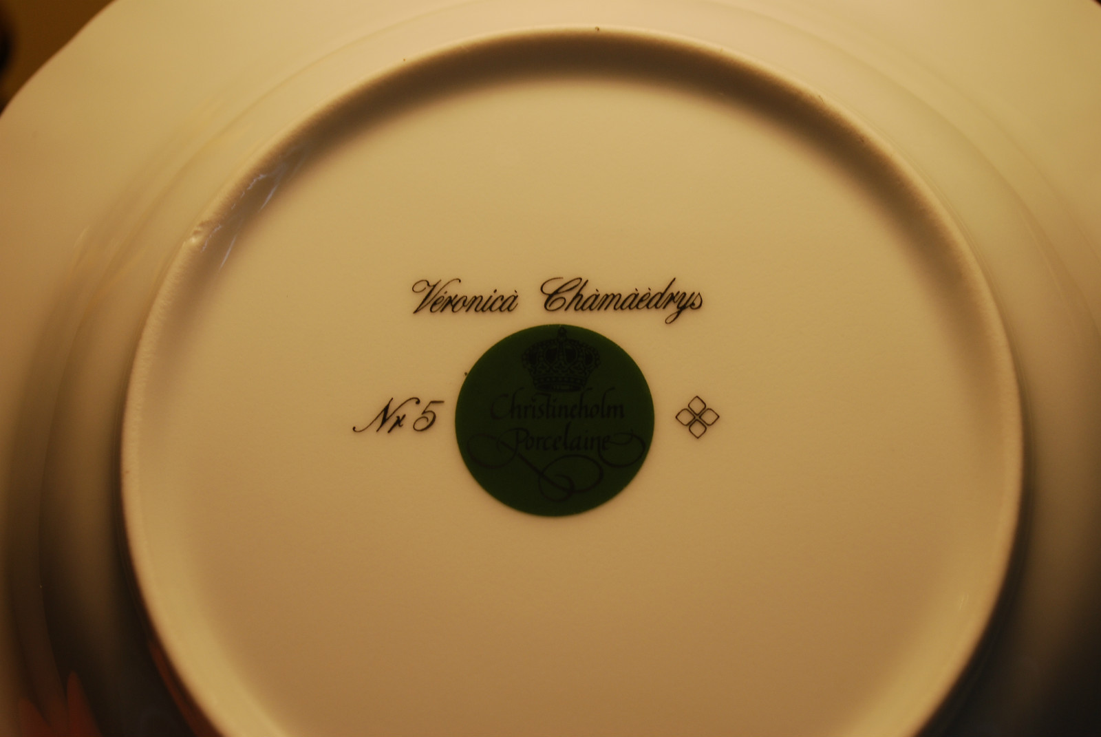 Vtg Set 4 Soup Bowls BLUE FADE FLOWERS 9″ Christineholm Porcelain SCALLOPED RIM