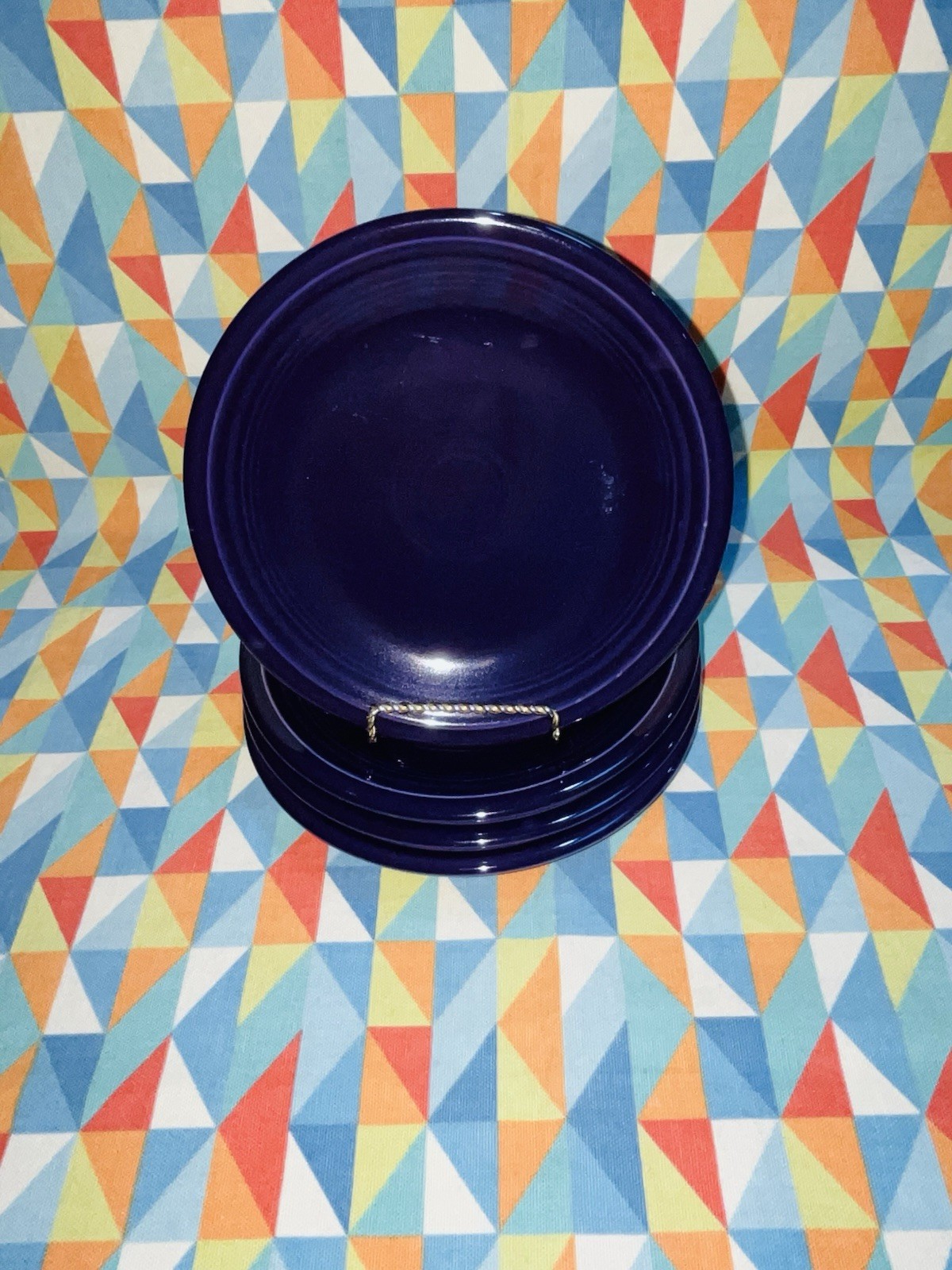 NEW FIESTA set 4 SALAD APPETIZER PLATES Plum Purple 7.25″ FIESTAWARE FREE SHIP