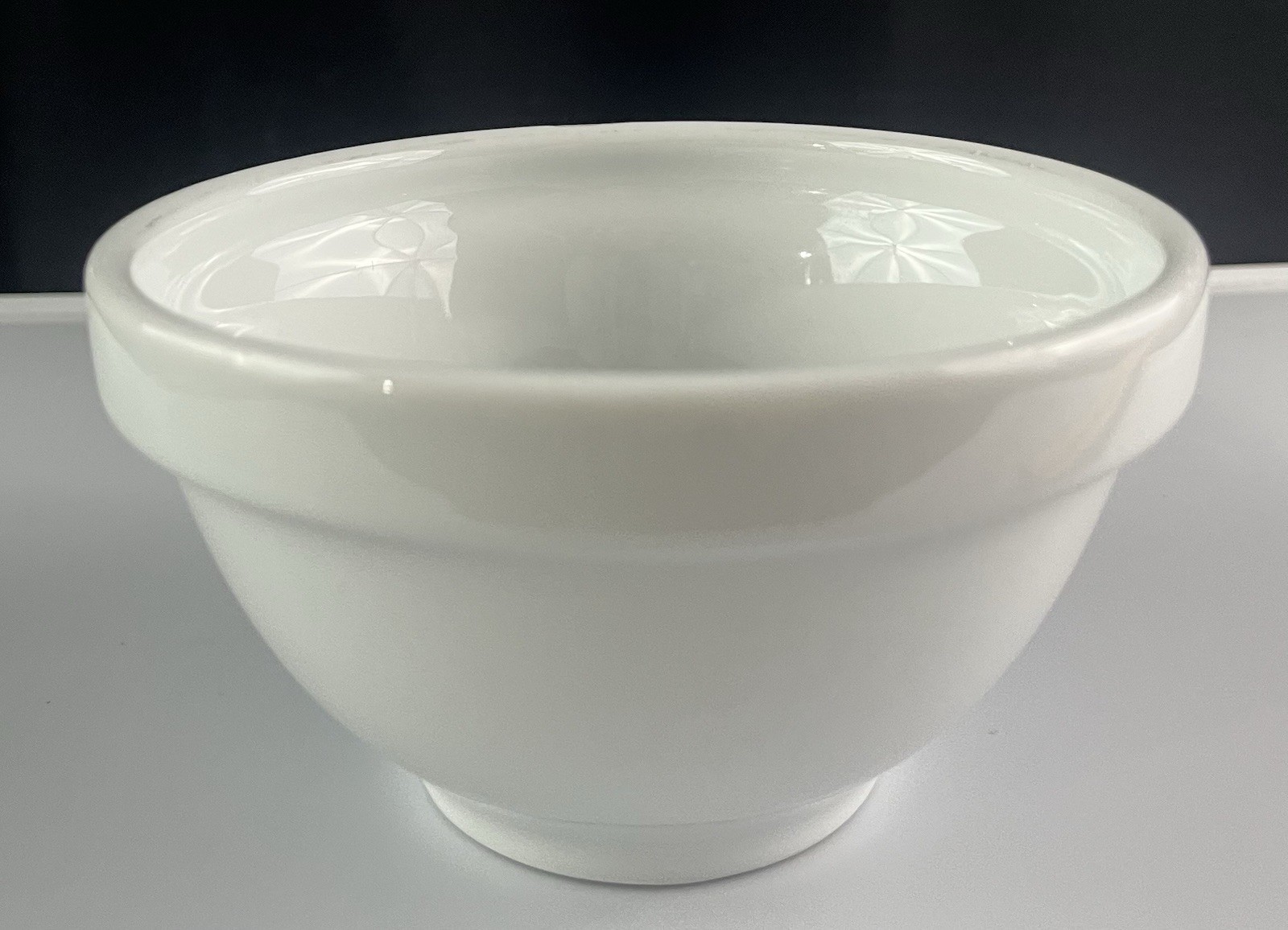 Vintage Naaman Israel White Fine Porcelain Small Bowls Set of 4 Stackable 5″