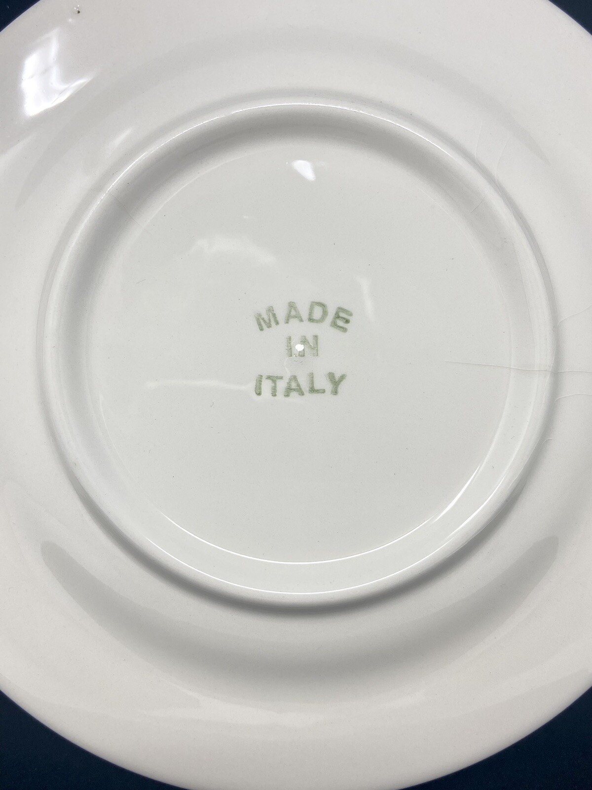 Tre Ci Italian Ceramic Rimmed Salad Plate w/ Bumble Bee & Floral Design