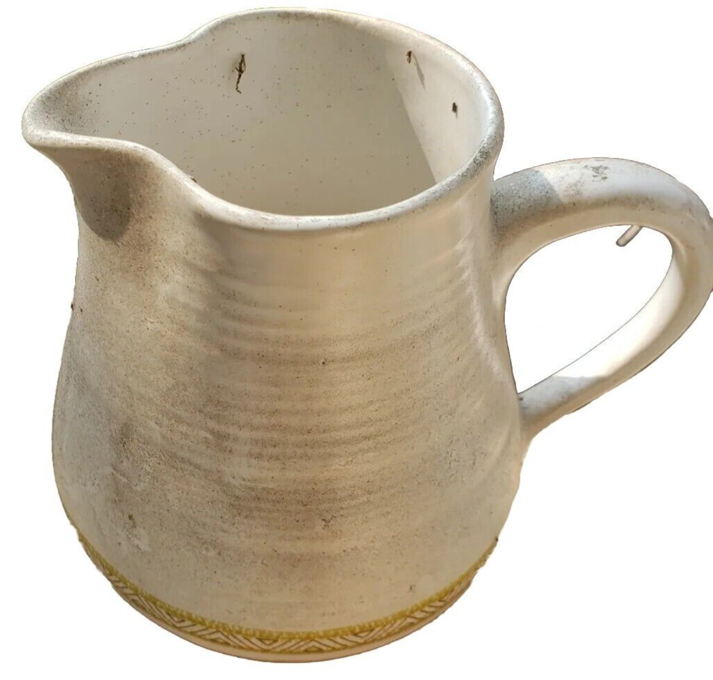 Vintage Franciscan Hacienda Green Large Pitcher 6.25in MCM Cottagecore Farmhouse