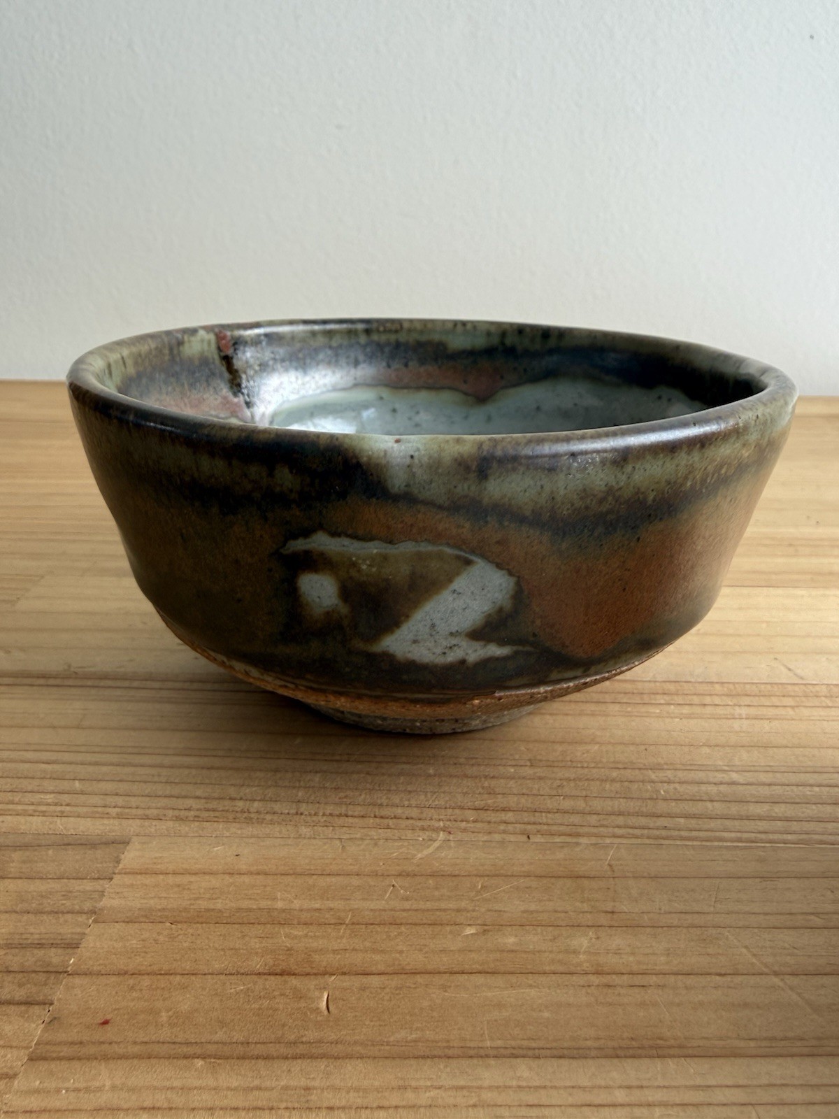 Vintage Pottery Ceramic Bowl w/ Makers Mark Matcha Tea Bowl Home Decor