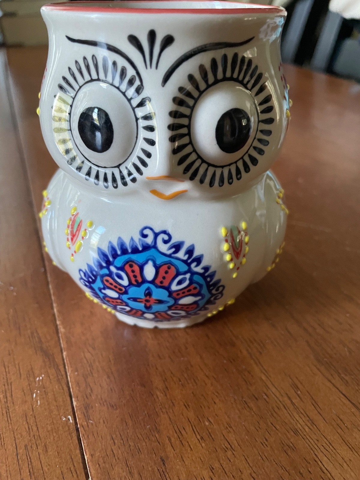 Yokohama Studio Miyabi Owl Mug Hand Painted Ceramic 3D Coffee Tea Cup Japan