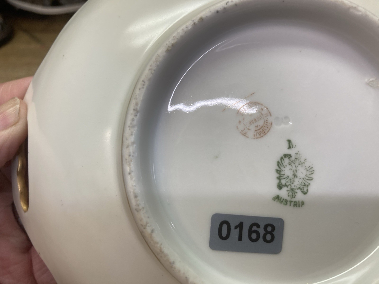 Lovely Antique Hand Painted Bowl / Austria / Pickard China / Fall Leaves
