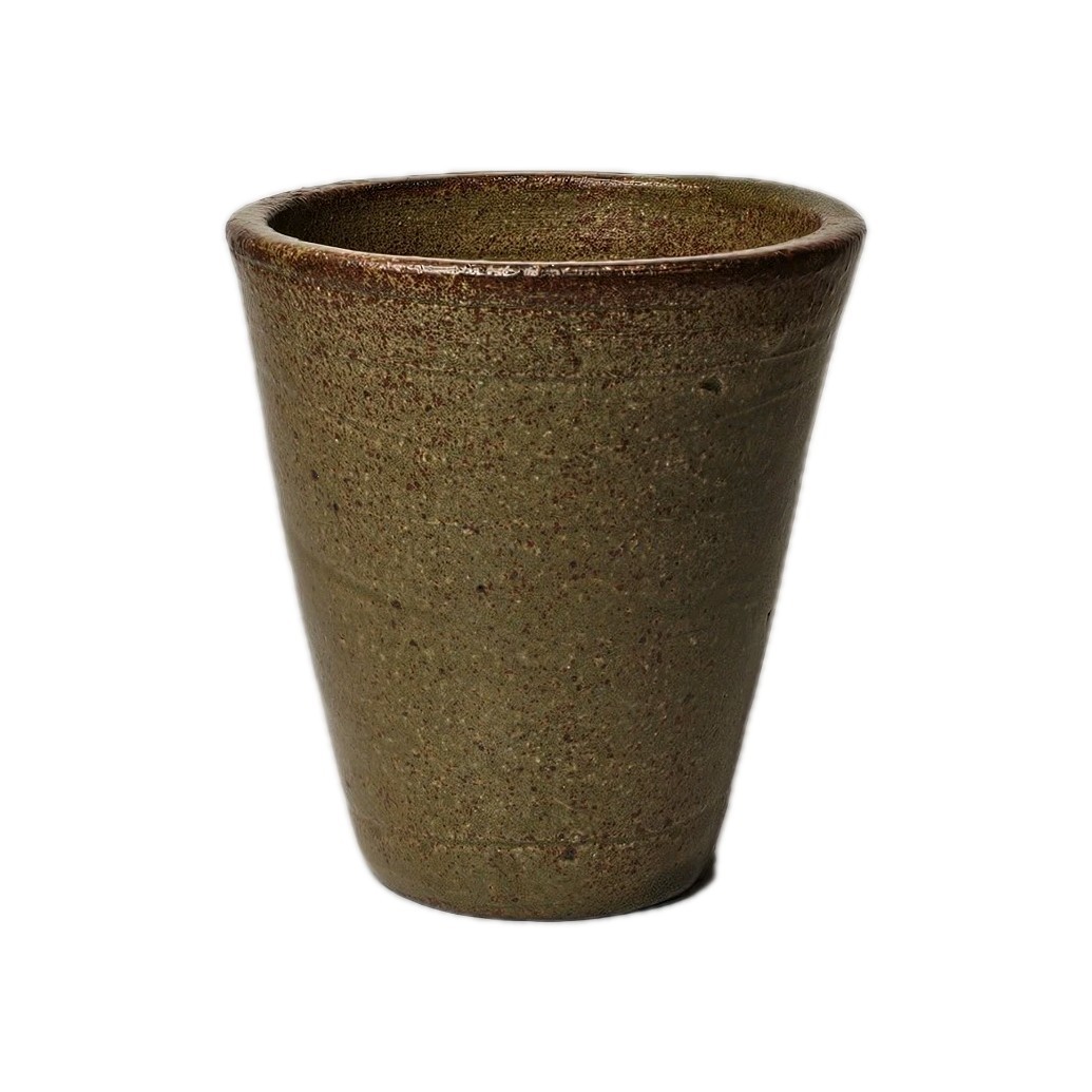 Handmade Stoneware Pottery Brown Speckle Glaze Ceramic Mug Tumbler
