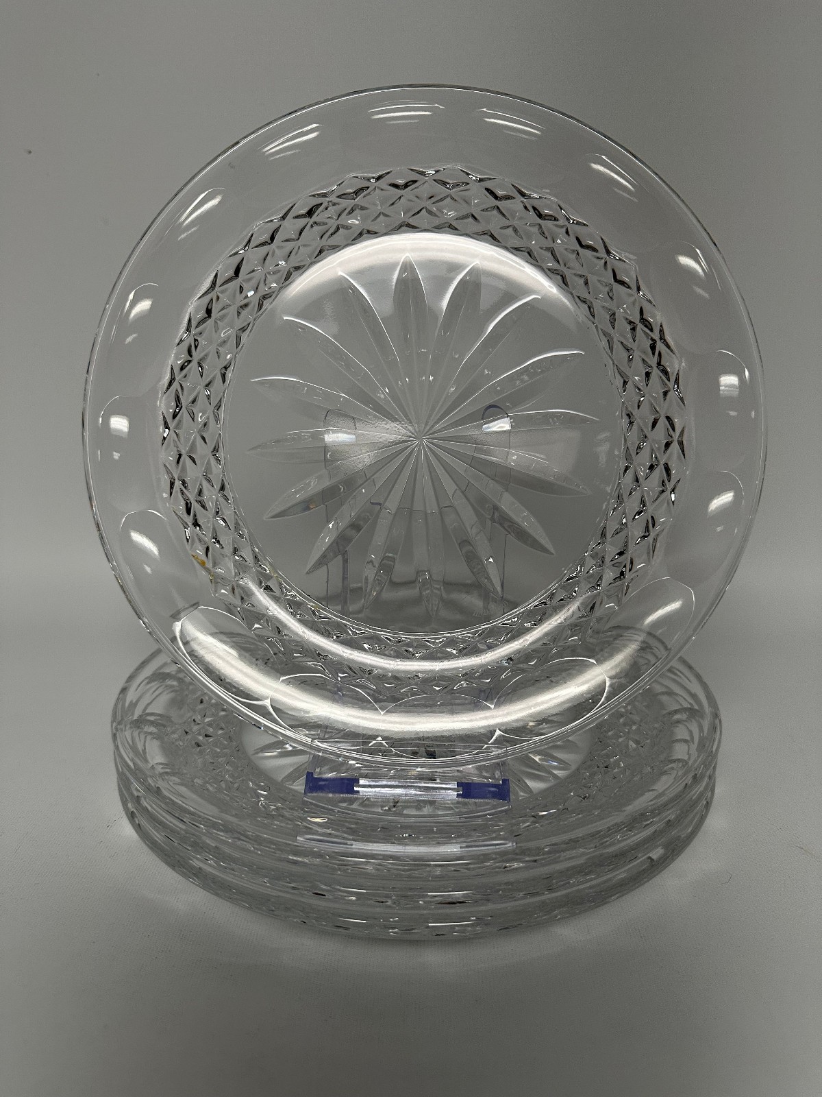 Set of 4 Mint Waterford Colleen Short Stem Accent Plate