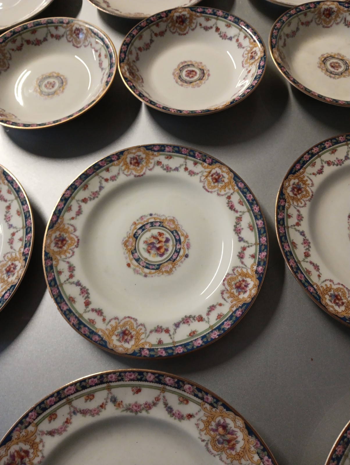 15 Theodore Haviland Limoges France China Small Plates Dishes Nr Mint Pompadour