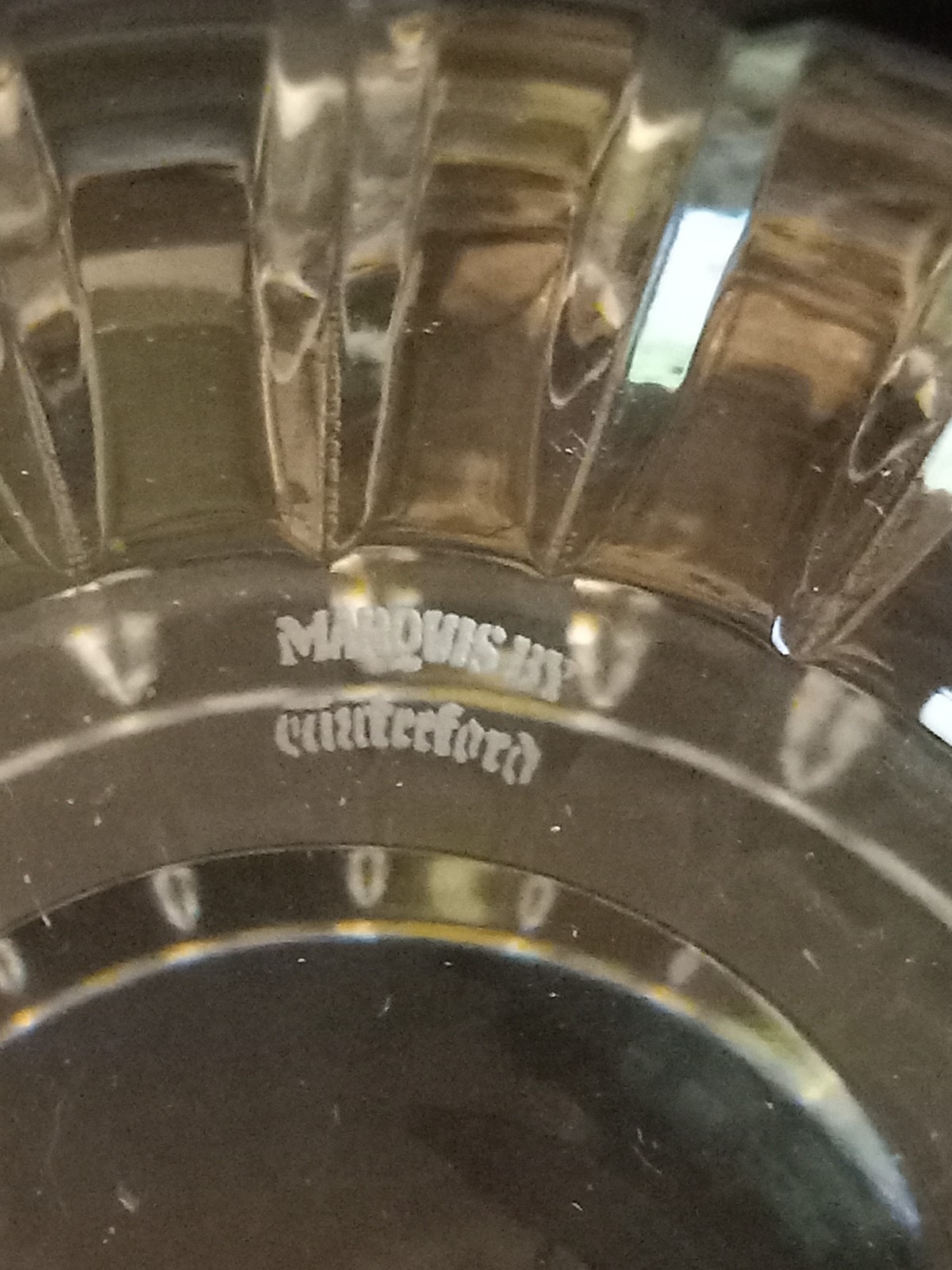 Waterford Quadrata Round Bowl Marquis Collection Vintage Crystal