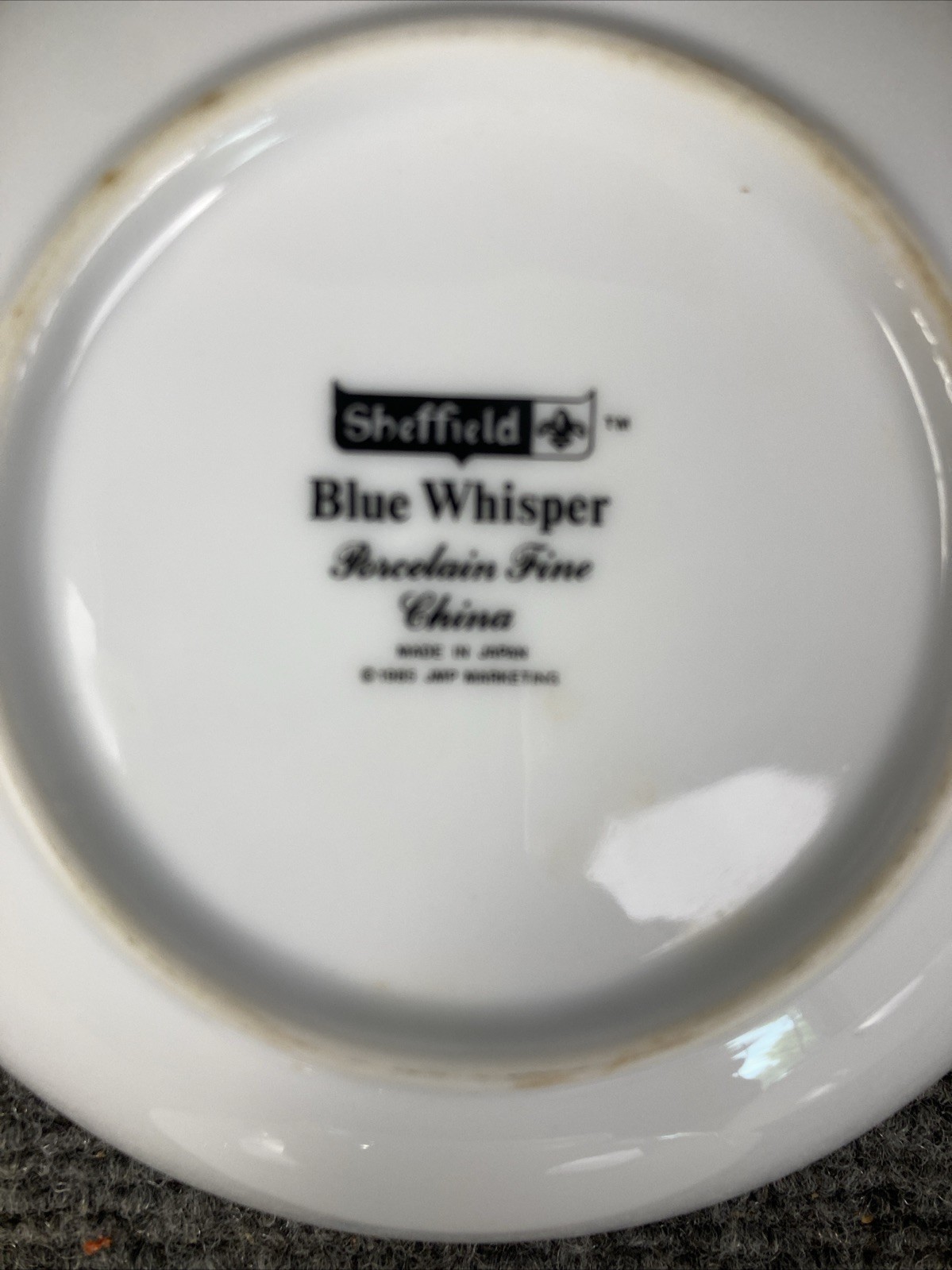 Set of 4 Sheffield Blue Whisper Porcelain China 5 1/2″ Cereal Berry Bowls Japan