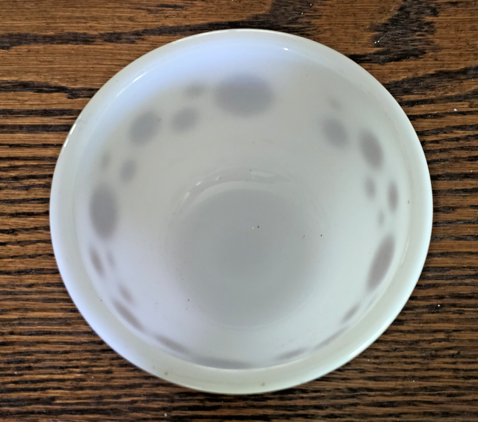 1950s Hazel Atlas Brown Polka Dots Nesting Mixing Bowl, Retro 4.5″ VGC!