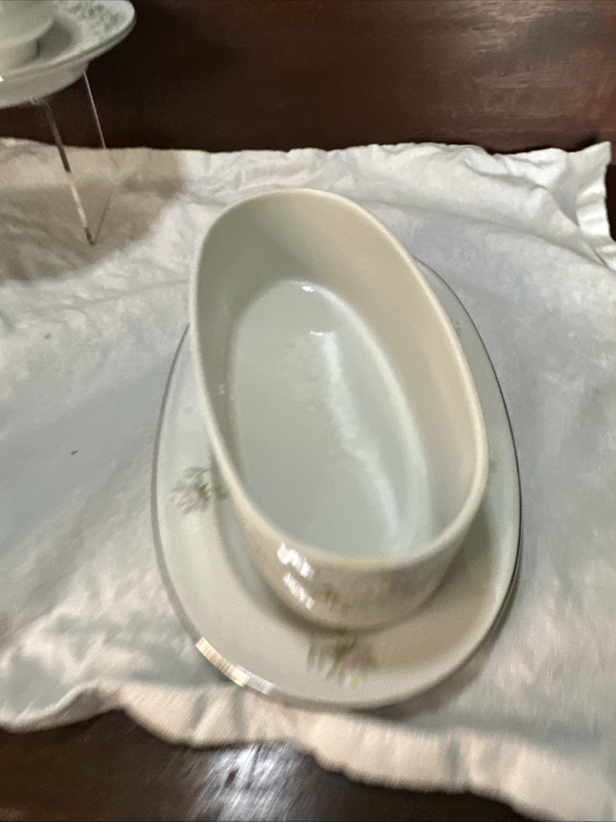 Vintage Johann Haviland Forever Spring Butter Dish Creamer 2 Tea Cups And Saucer