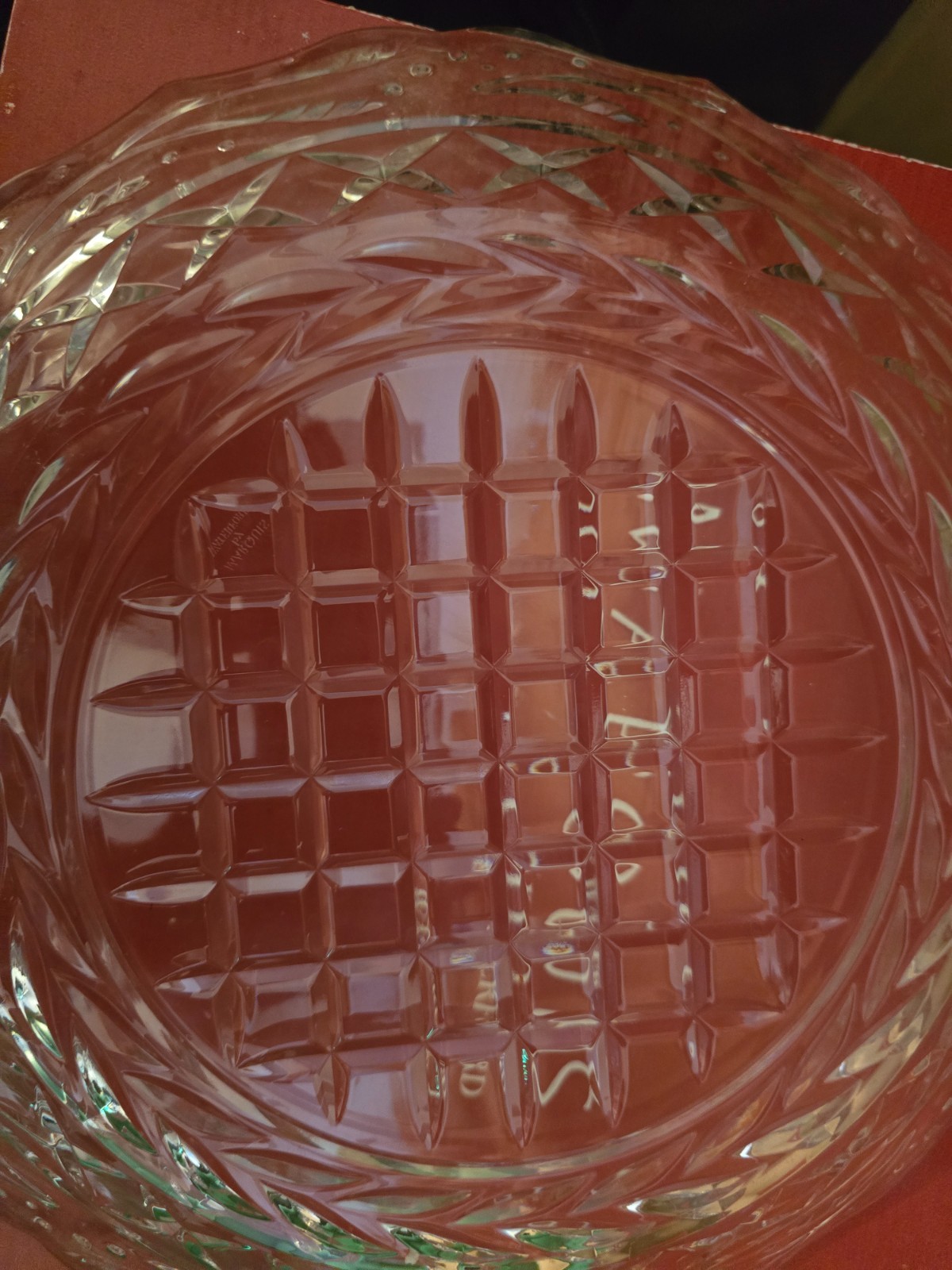 MARQUIS WATERFORD ROUND CAKE / SERVING PLATTER – LEAD CRYSTAL –NO Box