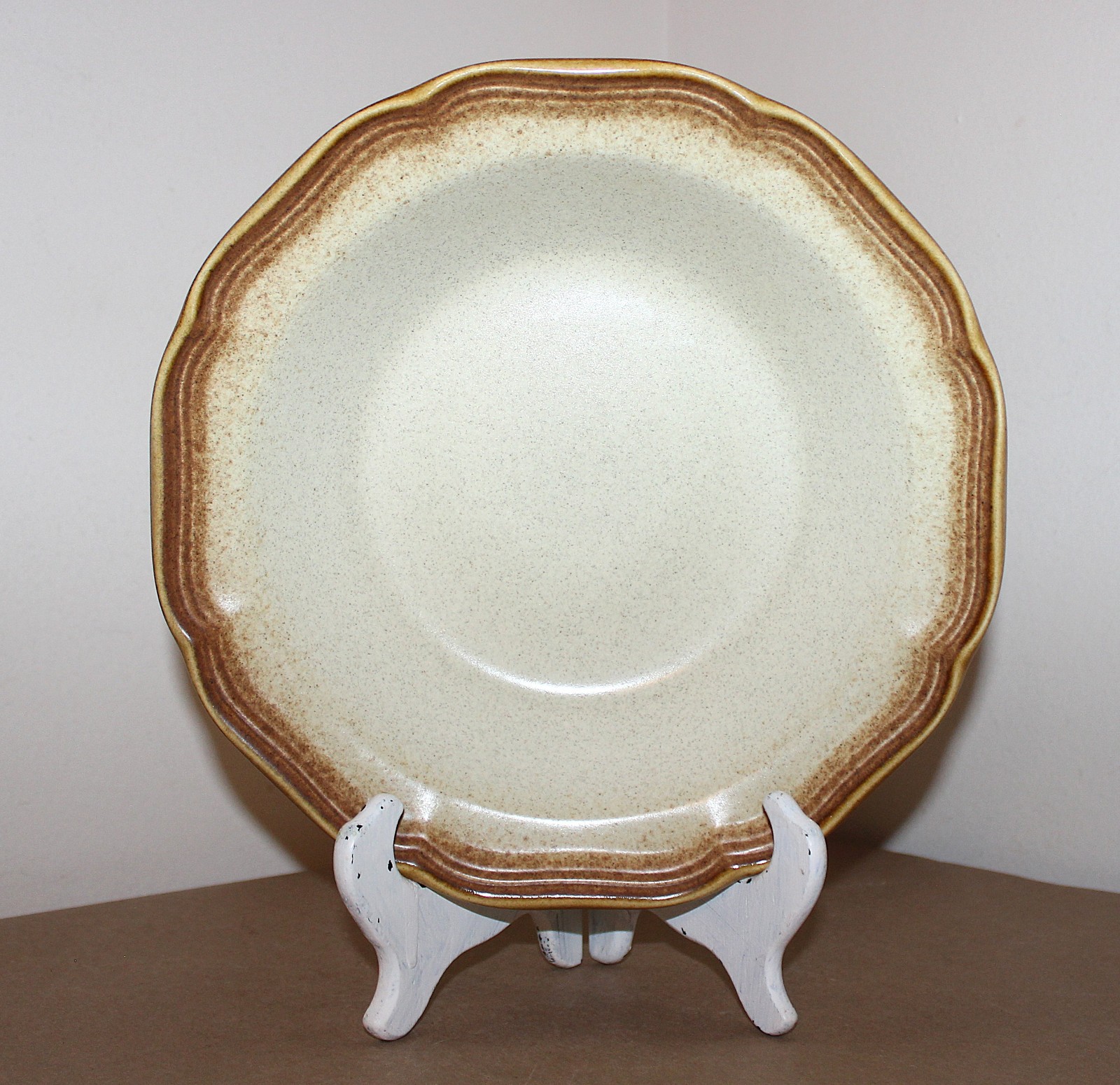 Mikasa Whole Wheat E800 Stoneware Serving Platter 12.5″ & Serving Veg Bowl 9.75″
